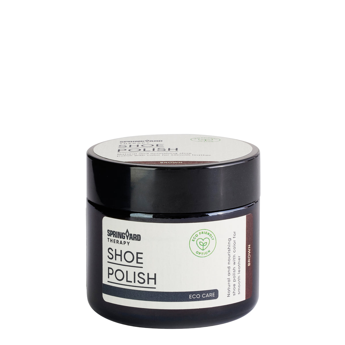 SHOE POLISH BROWN 60ML SPRINGYARD