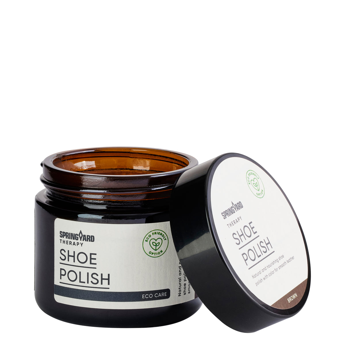 SHOE POLISH BROWN 60ML SPRINGYARD