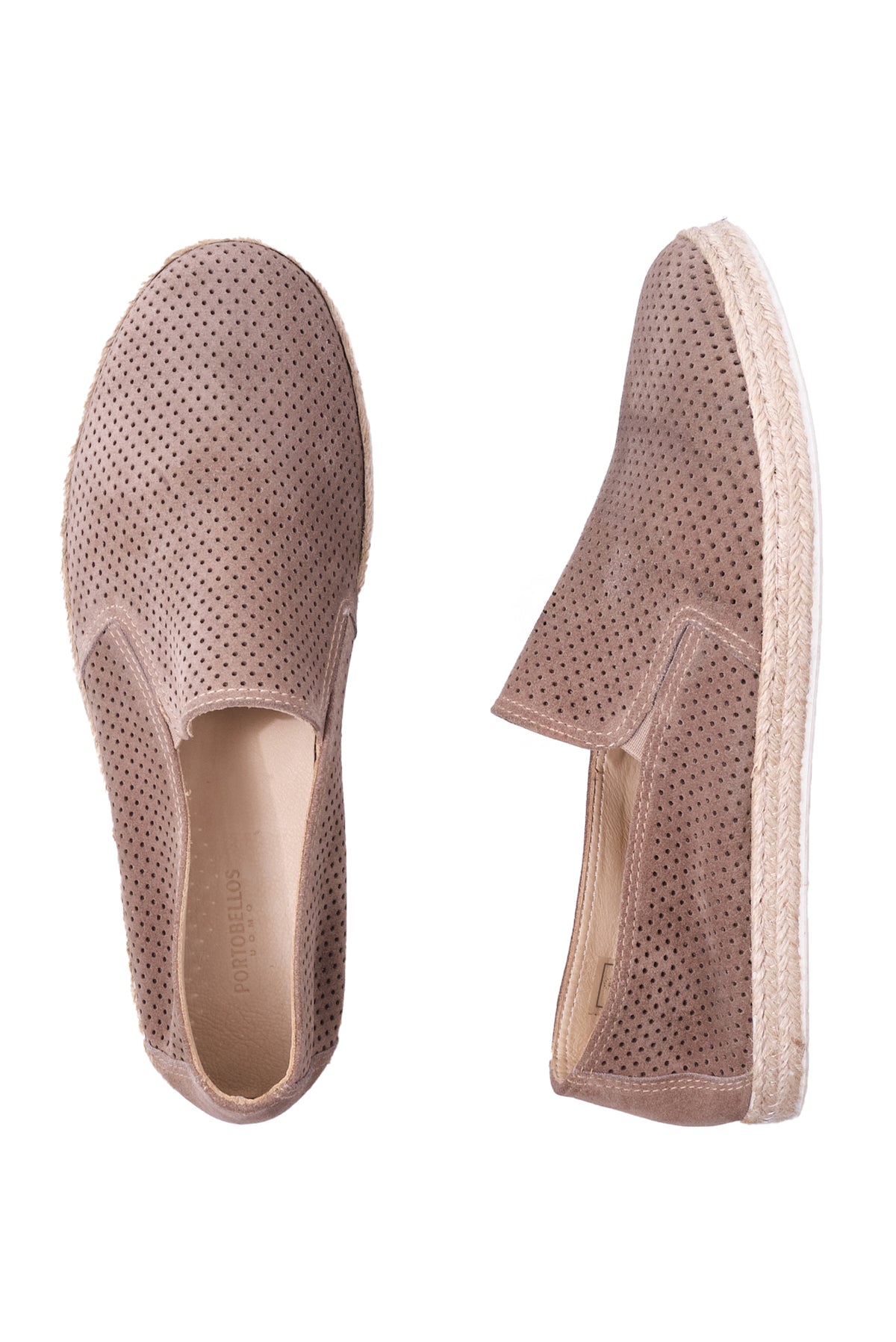 ΑΝΔΡΙΚΑ SUEDE LOAFERS PORTOBELLO'S ΣΕ ΜΠΕΖ ΣΚΟΥΡΟ ΧΡΩΜΑ