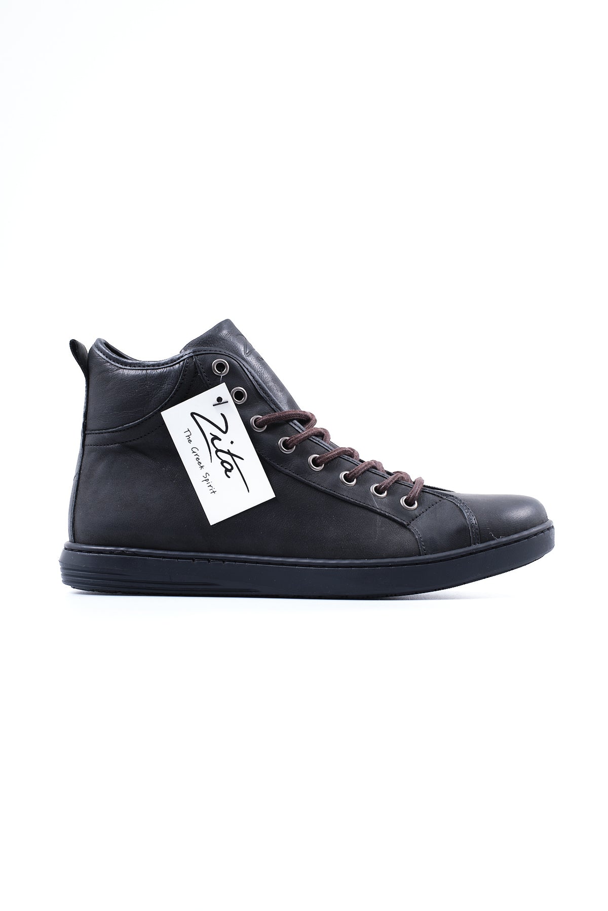 ΑΝΔΡΙΚΑ ΜΑΥΡΑ ΔΕΡΜΑΤΙΝΑ ΥΠΟΔΗΜΑΤΑ SNEAKERS ΜΠΟΤΑΚΙΑ PORTOBELLO'S