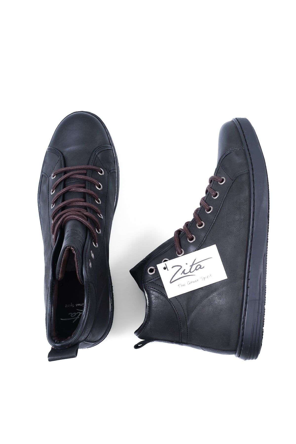 ΑΝΔΡΙΚΑ ΜΑΥΡΑ ΔΕΡΜΑΤΙΝΑ ΥΠΟΔΗΜΑΤΑ SNEAKERS ΜΠΟΤΑΚΙΑ PORTOBELLO'S