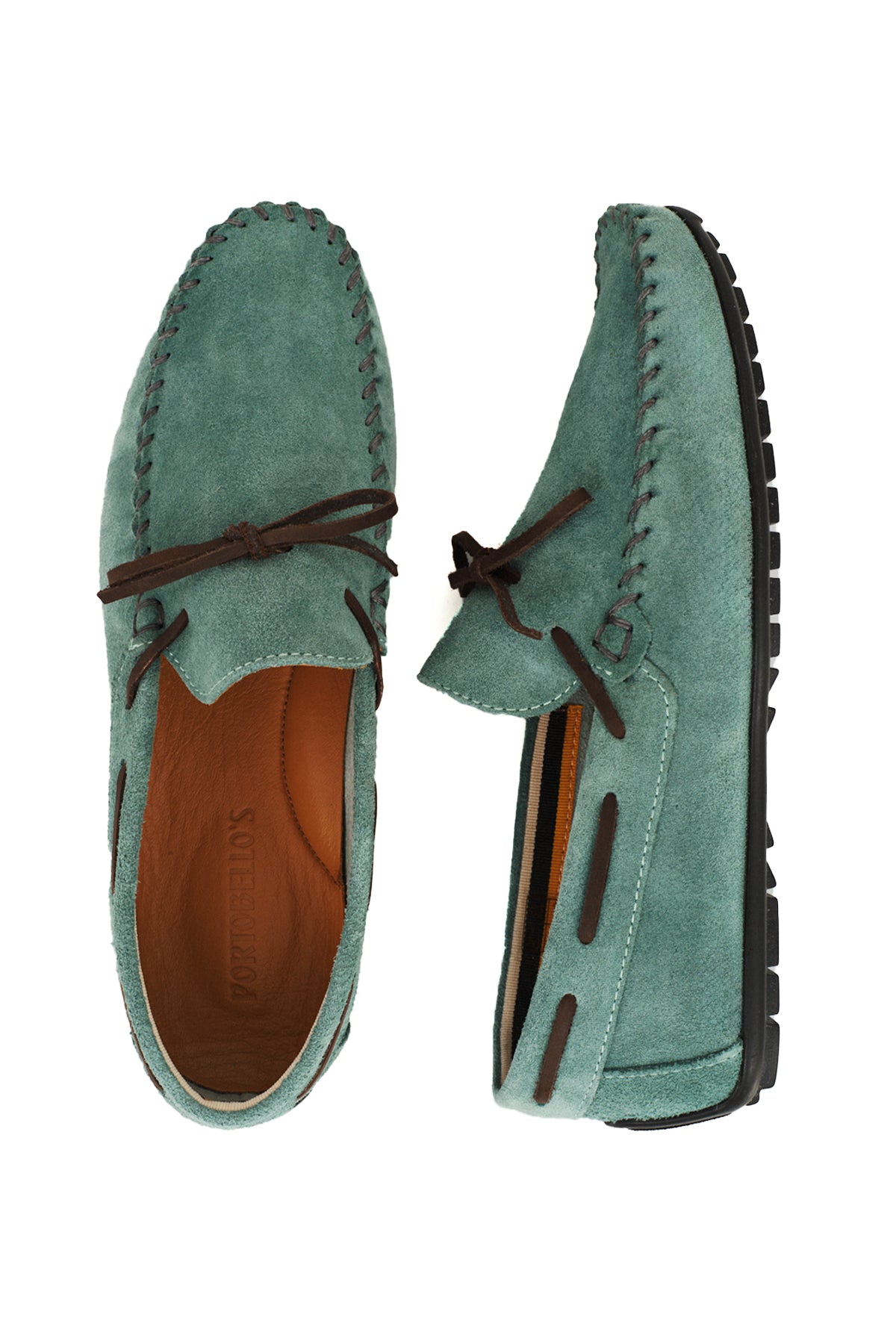 ΑΝΔΡΙΚΑ ΠΑΠΟΥΤΣΙΑ SUEDE CAR LOAFERS ΟΙΝΟΠΝΕΥΜΑΤΙ PORTOBELLO'S