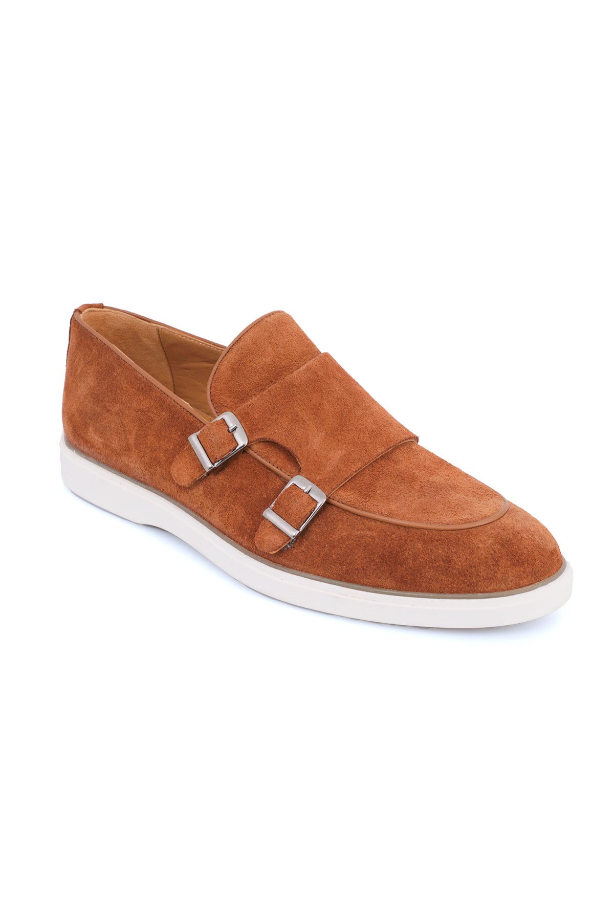 ΑΝΔΡΙΚΑ ΠΑΠΟΥΤΣΙΑ SUEDE DOUBLE MONK STRAPS ΤΑΜΠΑ PORTOBELLO'S