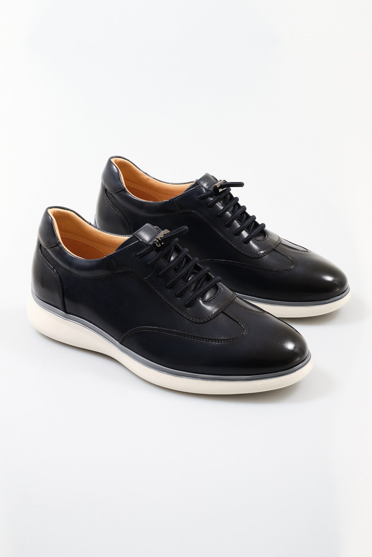 ΑΝΔΡΙΚΑ ΔΕΡΜΑΤΙΝΑ ΥΠΟΔΗΜΑΤΑ SNEAKERS PORTOBELLO'S ΣΕ ΜΠΛΕ ΧΡΩΜΑ