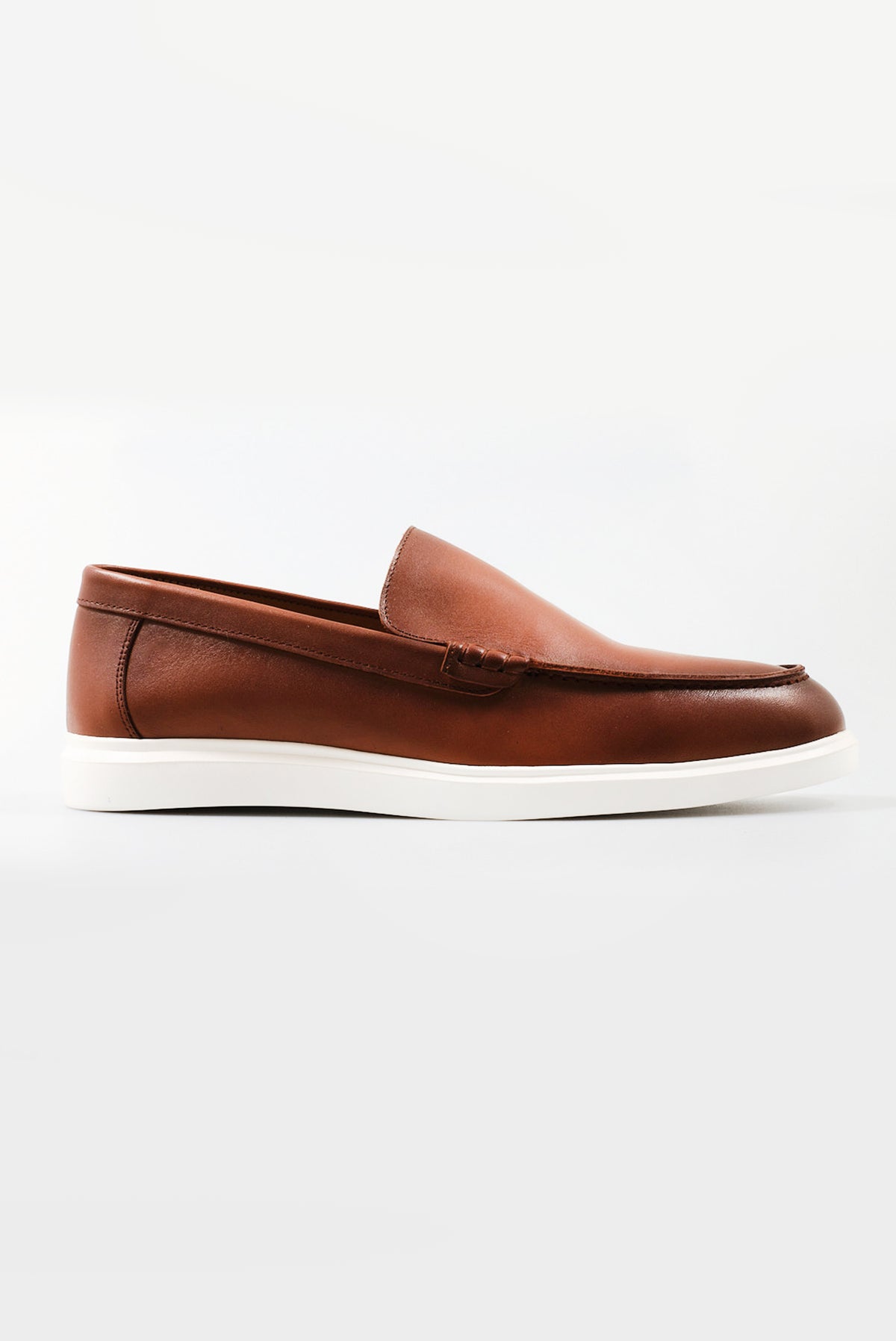 ΑΝΔΡΙΚΑ ΔΕΡΜΑΤΙΝΑ ΥΠΟΔΗΜΑΤΑ LOAFERS PORTOBELLO'S ΣΕ ΤΑΜΠΑ ΧΡΩΜΑ