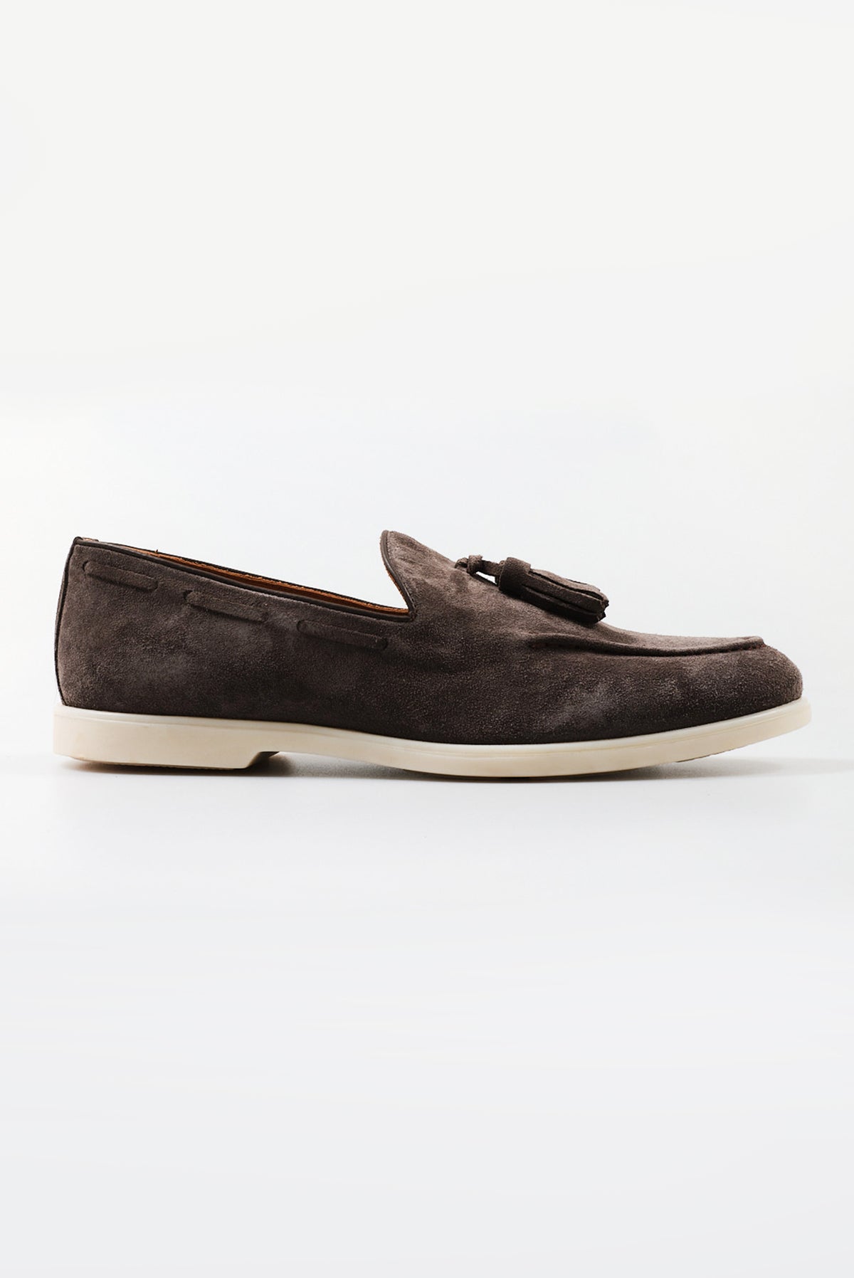 ΑΝΔΡΙΚΑ ΓΚΡΙ ΔΕΡΜΑΤΙΝΑ SUEDE ΥΠΟΔΗΜΑΤΑ LOAFERS TASSEL PORTOBELLO'S