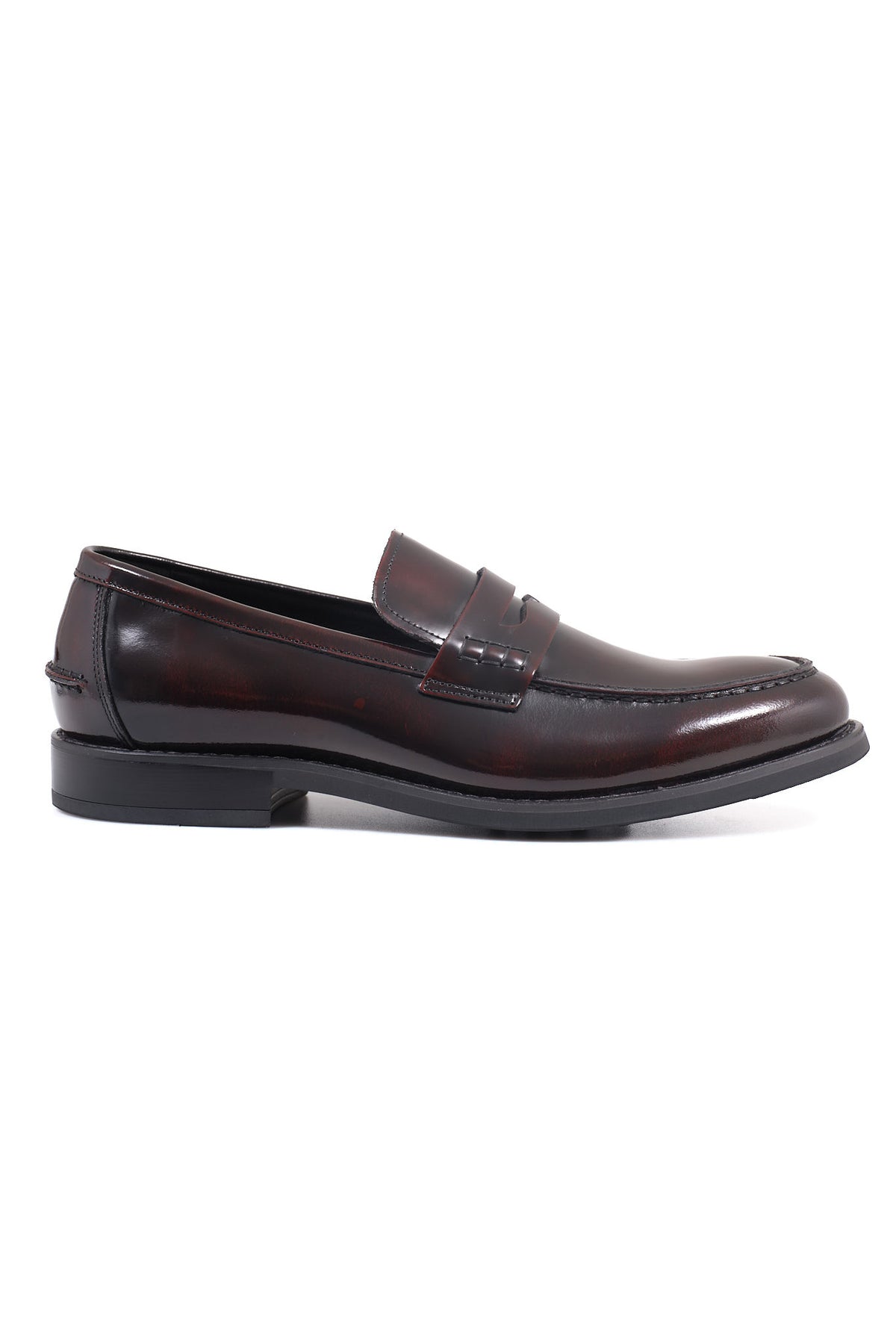 ΑΝΔΡΙΚΑ ΔΕΡΜΑΤΙΝΑ ΥΠΟΔΗΜΑΤΑ LOAFERS ΣΕ ΜΠΟΡΝΤΟ ΑΠΟΧΡΩΣΗ PORTOBELLO'S