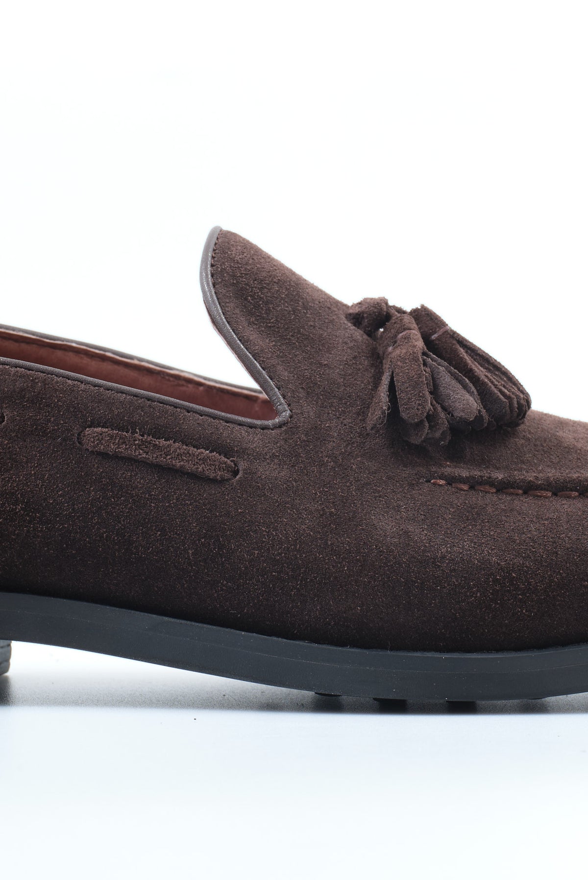ΑΝΔΡΙΚΑ ΚΑΦΕ ΔΕΡΜΑΤΙΝΑ SUEDE TASSEL LOAFERS ΥΠΟΔΗΜΑΤΑ PORTOBELLO'S
