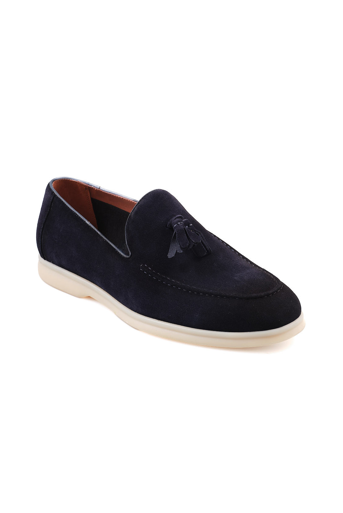 ΑΝΔΡΙΚΑ ΔΕΡΜΑΤΙΝΑ SUEDE TASSEL LOAFERS ΥΠΟΔΗΜΑΤΑ PORTOBELLO'S ΣΕ ΜΠΛΕ ΧΡΩΜΑ