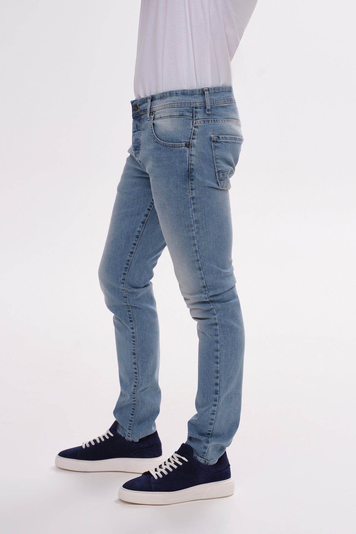 ΑΝΔΡΙΚΟ JEAN PORTOBELLO'S ΣΕ ΜΠΛΕ ΑΝΟΙΧΤΟ SLIM FIT
