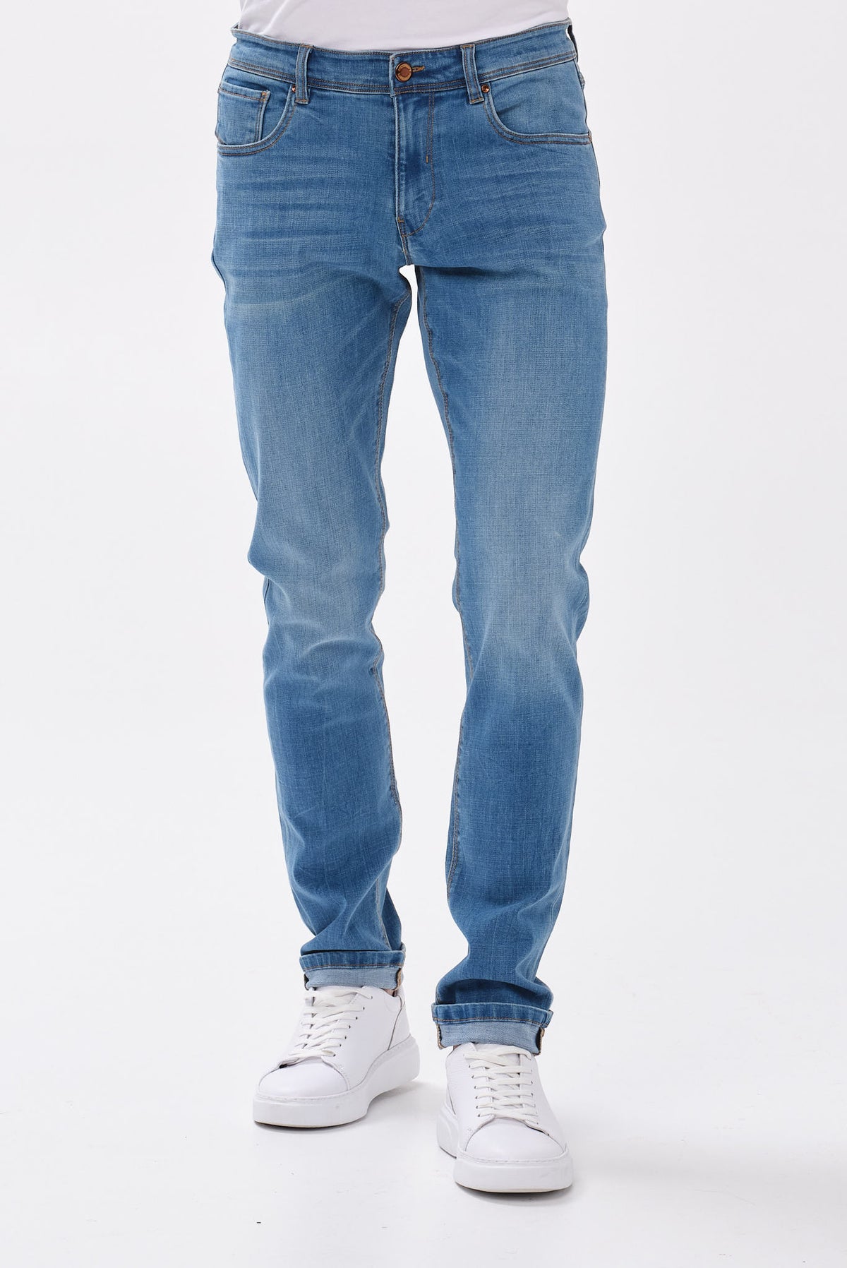 ΑΝΔΡΙΚΟ JEAN PORTOBELLO'S ΣΕ ΜΠΛΕ ΧΡΩΜΑ REGULAR FIT