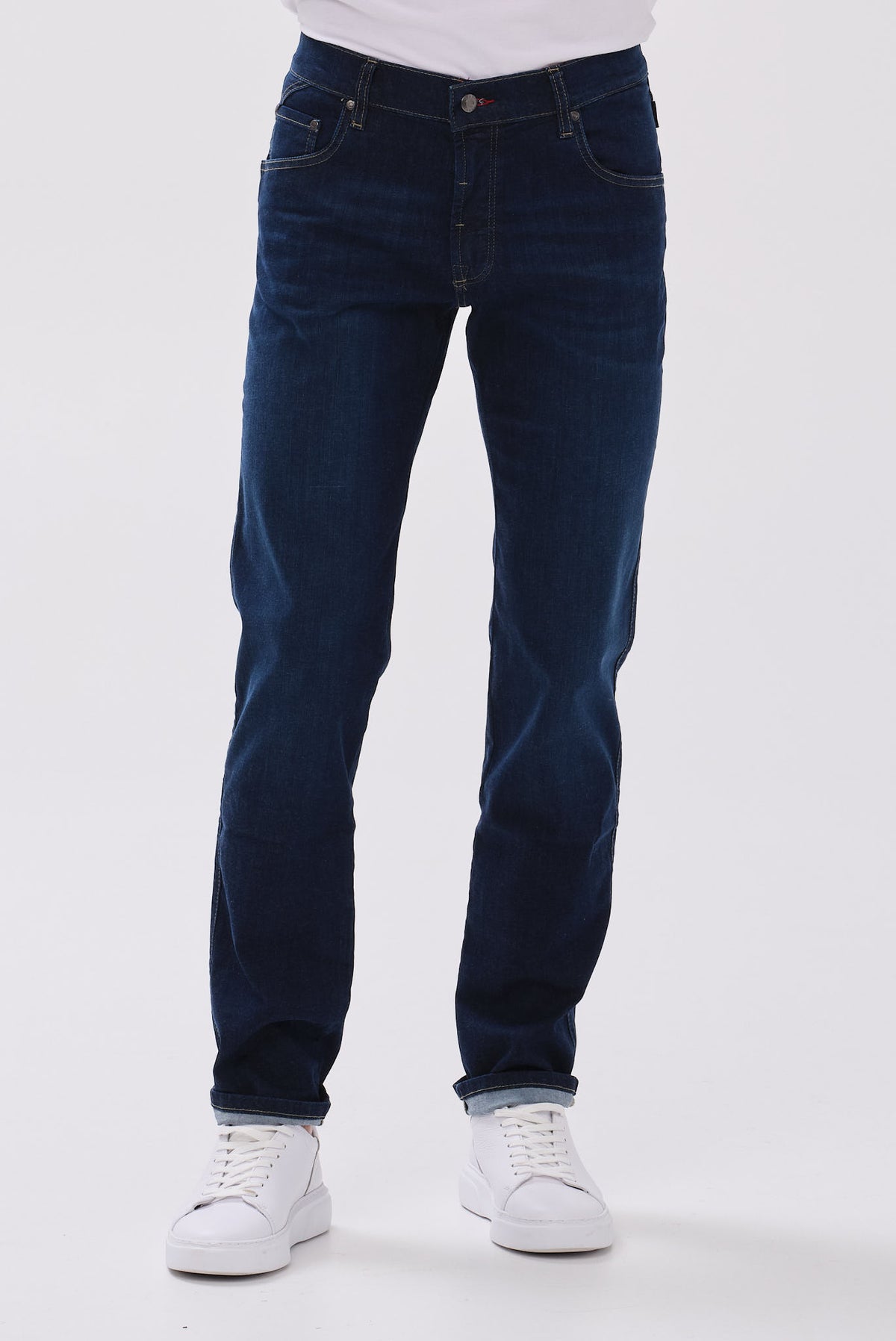 ΑΝΔΡΙΚΟ JEAN BUGGATI ΣΕ ΣΚΟΥΡΟ ΜΠΛΕ ΧΡΩΜΑ REGULAR FIT