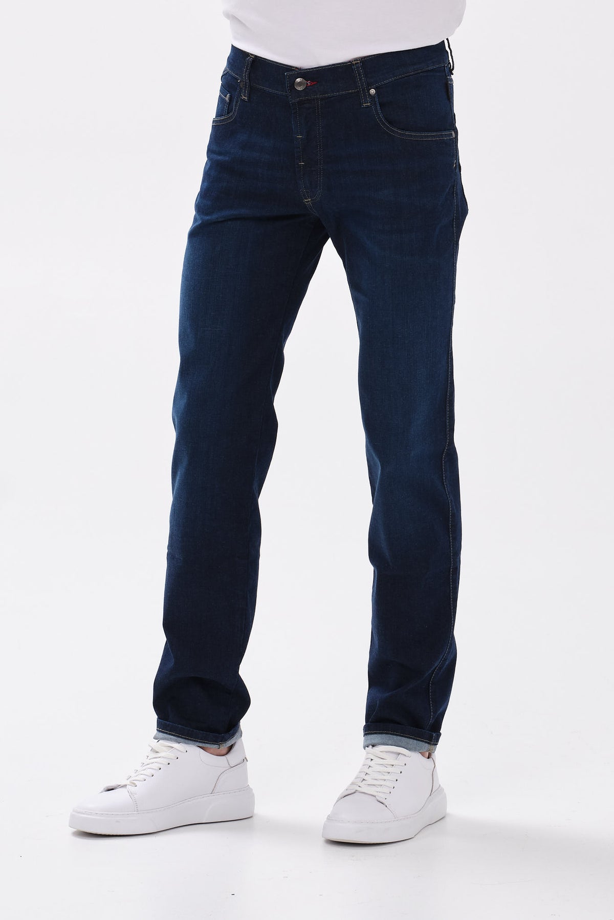 ΑΝΔΡΙΚΟ JEAN BUGGATI ΣΕ ΣΚΟΥΡΟ ΜΠΛΕ ΧΡΩΜΑ REGULAR FIT