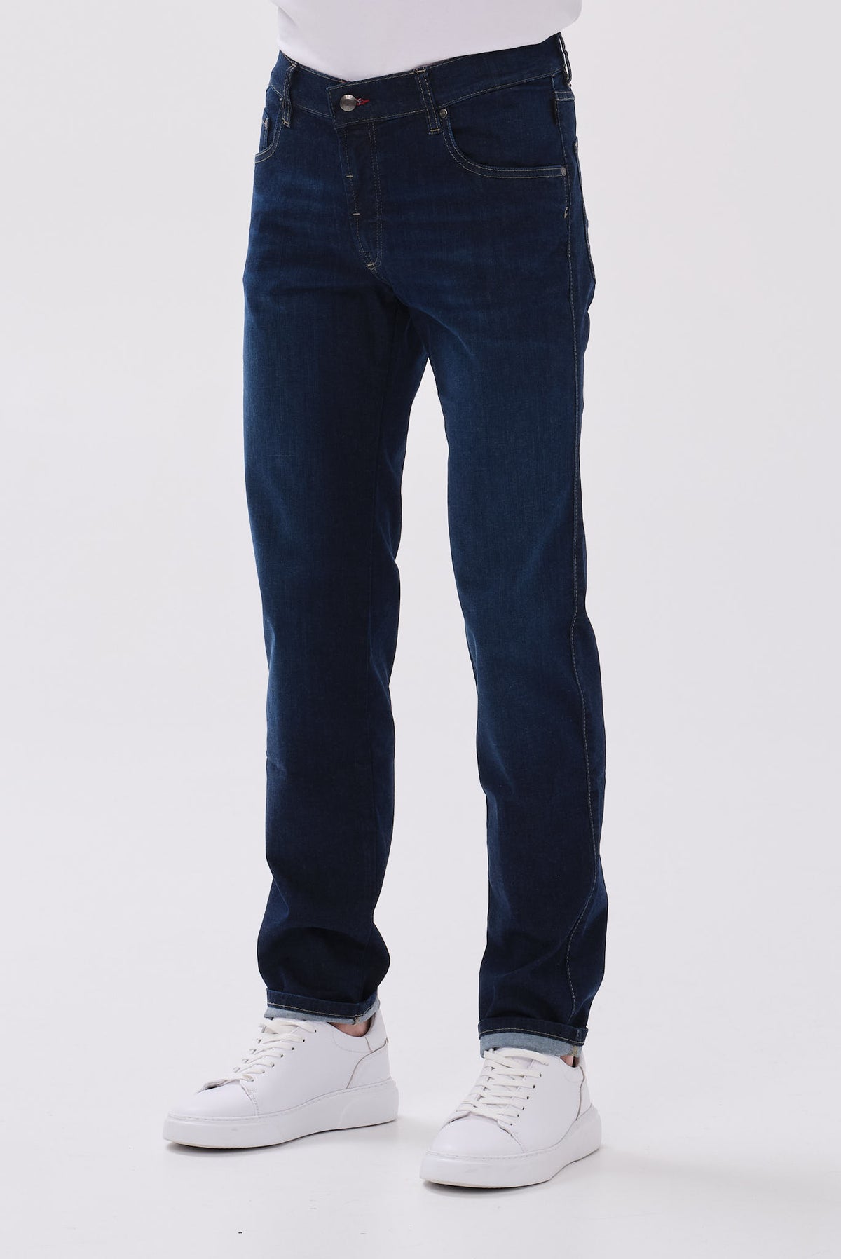 ΑΝΔΡΙΚΟ JEAN BUGGATI ΣΕ ΣΚΟΥΡΟ ΜΠΛΕ ΧΡΩΜΑ REGULAR FIT