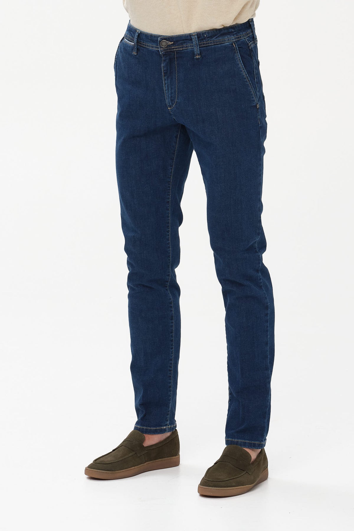 ΑΝΔΡΙΚΟ ΜΠΛΕ ΣΚΟΥΡΟ JEAN CHINOS FOUR TEN MODERN FIT