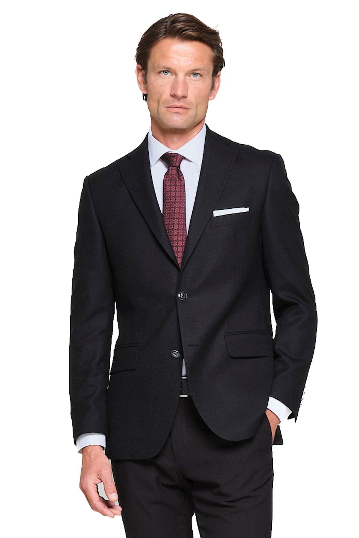 ΑΝΔΡΙΚΟ ΜΑΥΡΟ ΜΑΛΛΙΝΟ ΣΑΚΑΚΙ BLAZER REGULAR FIT PORTOBELLO'S