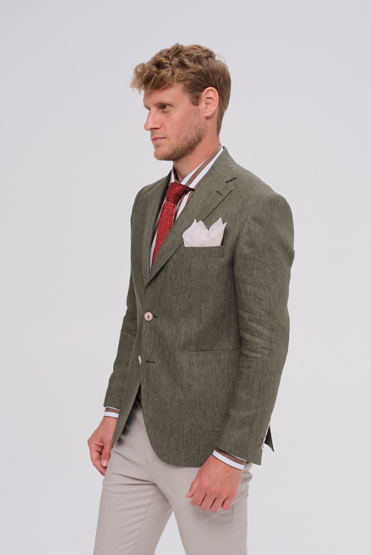 ΑΝΔΡΙΚΟ ΛΙΝΟ ΣΑΚΑΚΙ ΛΑΔΙ PORTOBELLO'S SLIM FIT