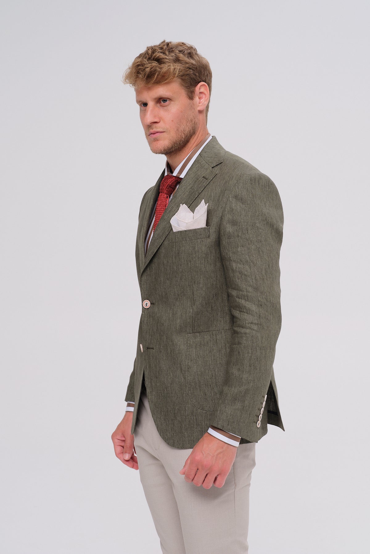 ΑΝΔΡΙΚΟ ΛΙΝΟ ΣΑΚΑΚΙ ΛΑΔΙ PORTOBELLO'S SLIM FIT