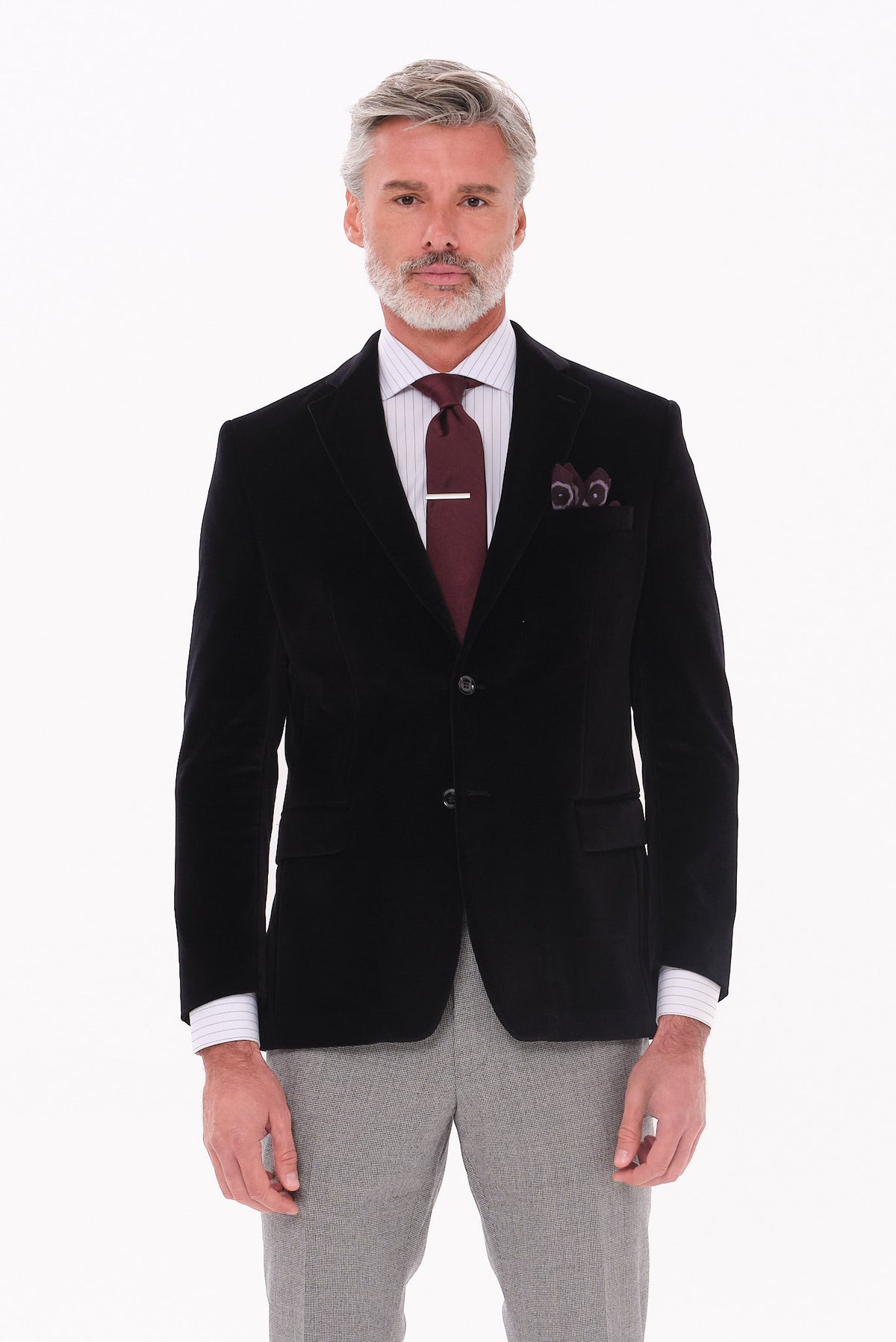 ΑΝΔΡΙΚΟ ΜΑΥΡΟ ΒΕΛΟΥΔΙΝΟ ΣΑΚΑΚΙ SLIM FIT