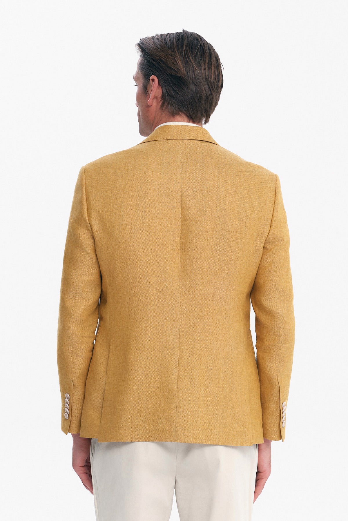 ΑΝΔΡΙΚΟ ΜΟΥΣΤΑΡΔΙ ΛΙΝΟ ΣΑΚΑΚΙ SLIM FIT PORTOBELLO'S ΣΕ ΥΦΑΣΜΑ ANGELICO