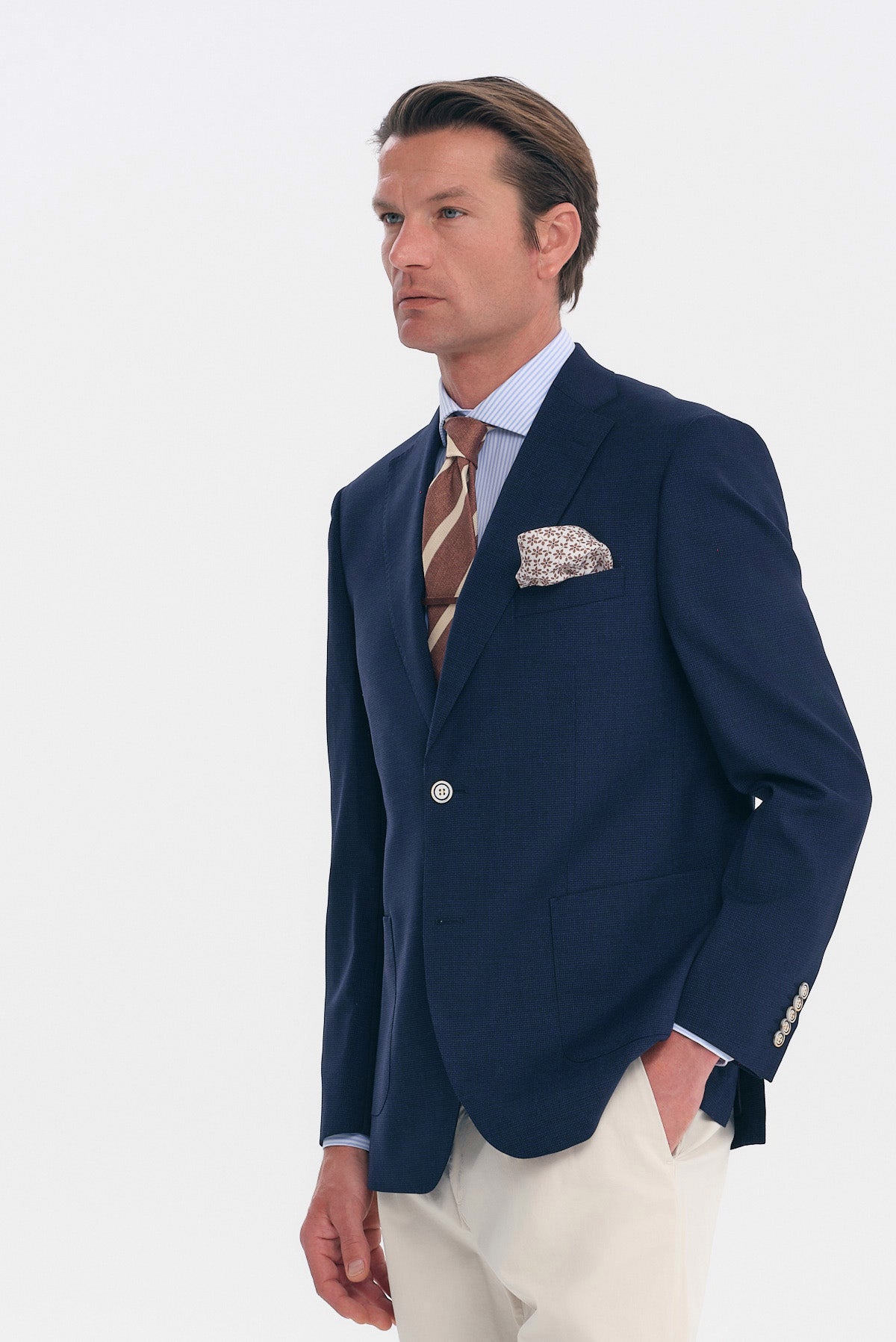 ΑΝΔΡΙΚΟ REGULAR FIT ΣΑΚΑΚΙ ΜΠΛΕ NAVY PORTOBELLO'S