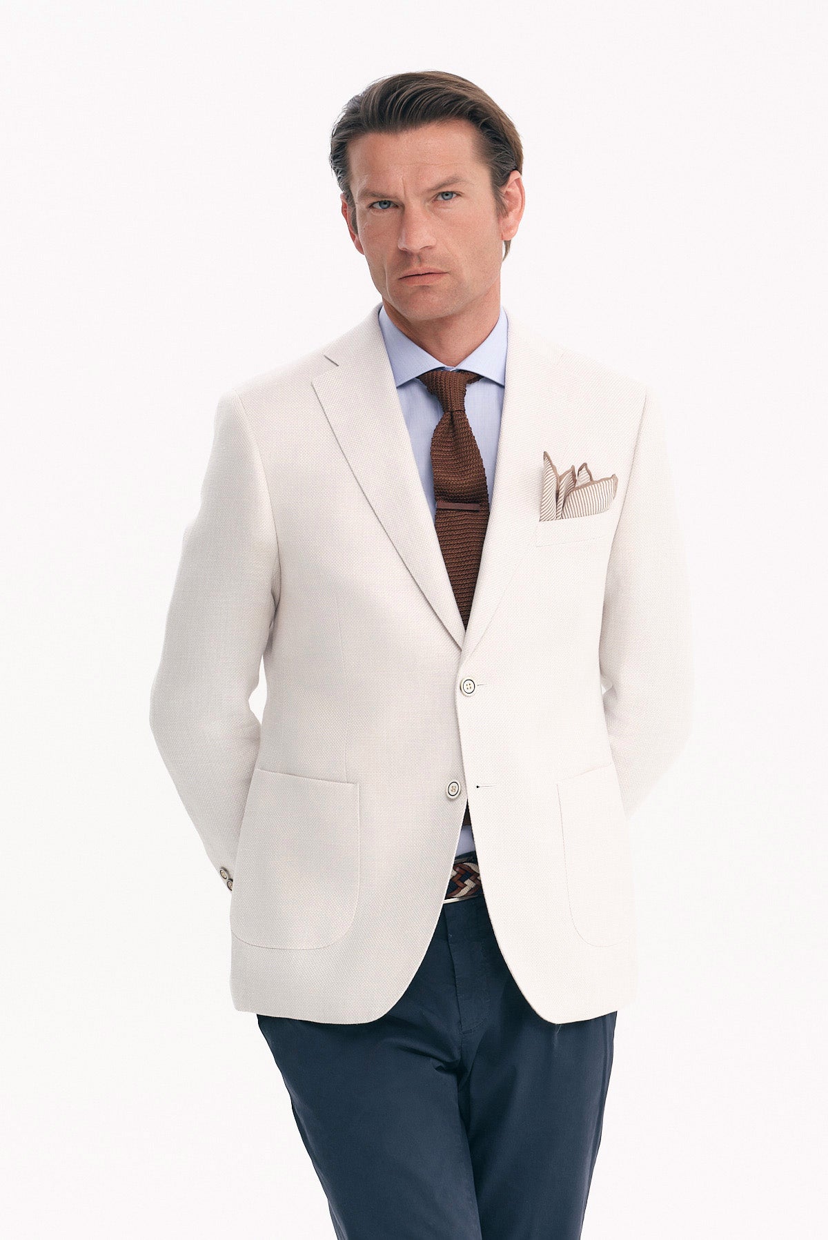 ΑΝΔΡΙΚΟ ΕΚΡΟΥ ΛΙΝΟ ΣΑΚΑΚΙ SLIM FIT PORTOBELLO'S