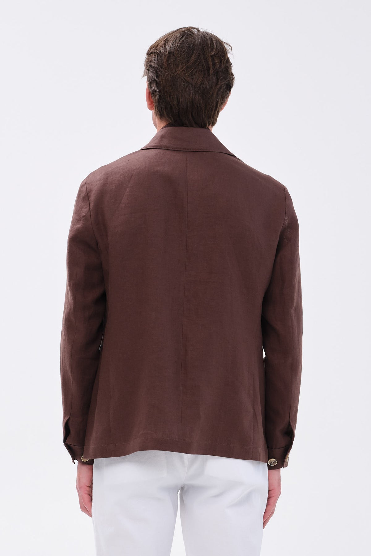 ΑΝΔΡΙΚΟ ΚΑΦΕ ΛΙΝΟ ΣΑΦΑΡΙ JACKET PORTOBELLO'S REGULAR FIT