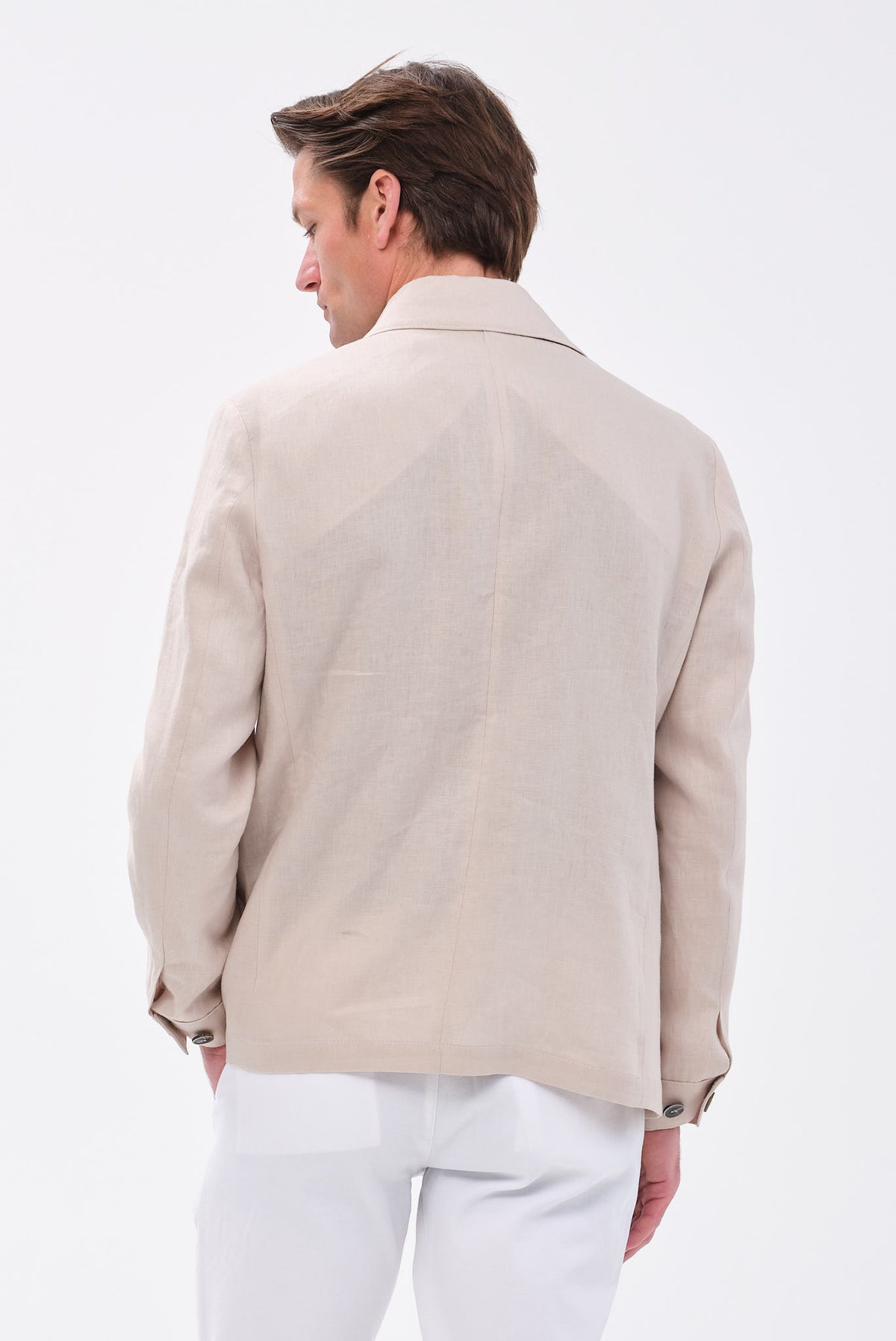 ΑΝΔΡΙΚΟ ΜΠΕΖ ΣΚΟΥΡΟ ΛΙΝΟ ΣΑΦΑΡΙ JACKET PORTOBELLO'S REGULAR FIT