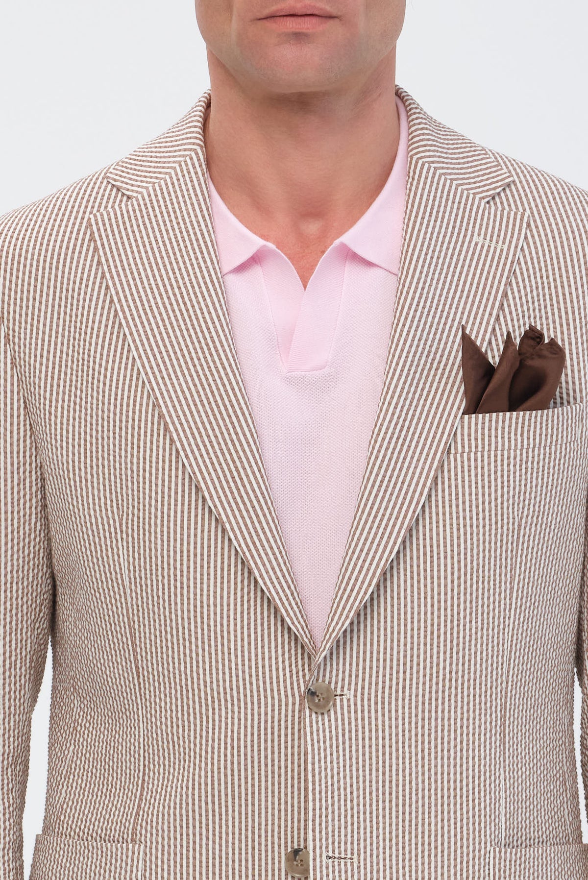 ΑΝΔΡΙΚΟ ΡΙΓΕ ΚΑΦΕ ΣΑΚΑΚΙ PORTOBELLO'S SLIM FIT ΣΕ ΥΦΑΣΜΑ LEOMASTER