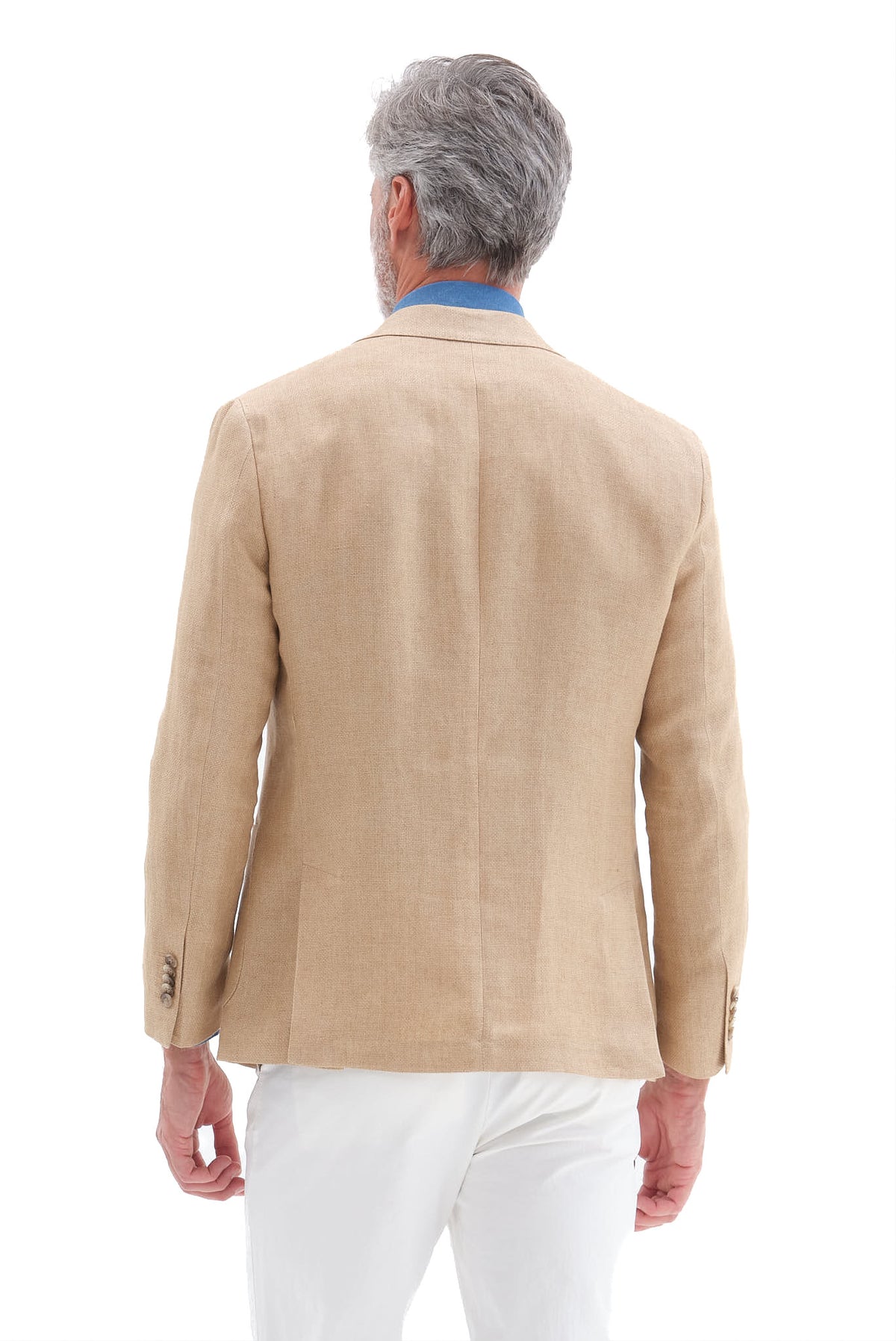 ΑΝΔΡΙΚΟ ΛΙΝΟ ΣΑΚΑΚΙ PORTOBELLO'S ΣΕ ΜΟΥΣΤΑΡΔΙ ΧΡΩΜΑ SLIM FIT