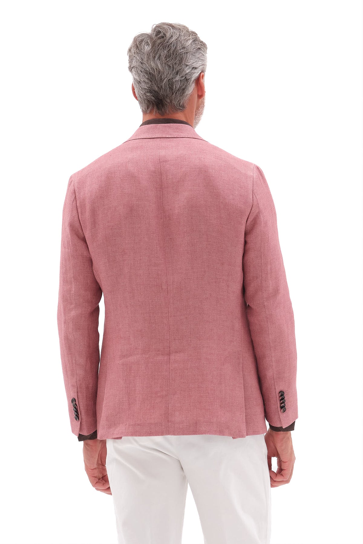 ΑΝΔΡΙΚΟ ΛΙΝΟ ΣΑΚΑΚΙ PORTOBELLO'S ΣΕ ΡΟΖ ΧΡΩΜΑ SLIM FIT