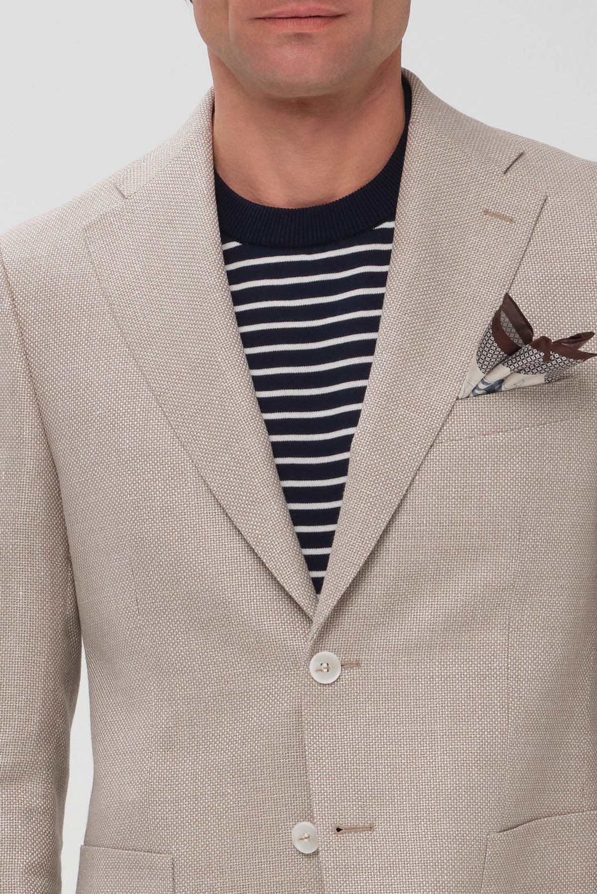 ΑΝΔΡΙΚΟ ΛΙΝΟΒΑΜΒΑΚΟ ΜΠΕΖ ΣΚΟΥΡΟ ΣΑΚΑΚΙ PORTOBELLO'S SLIM FIT