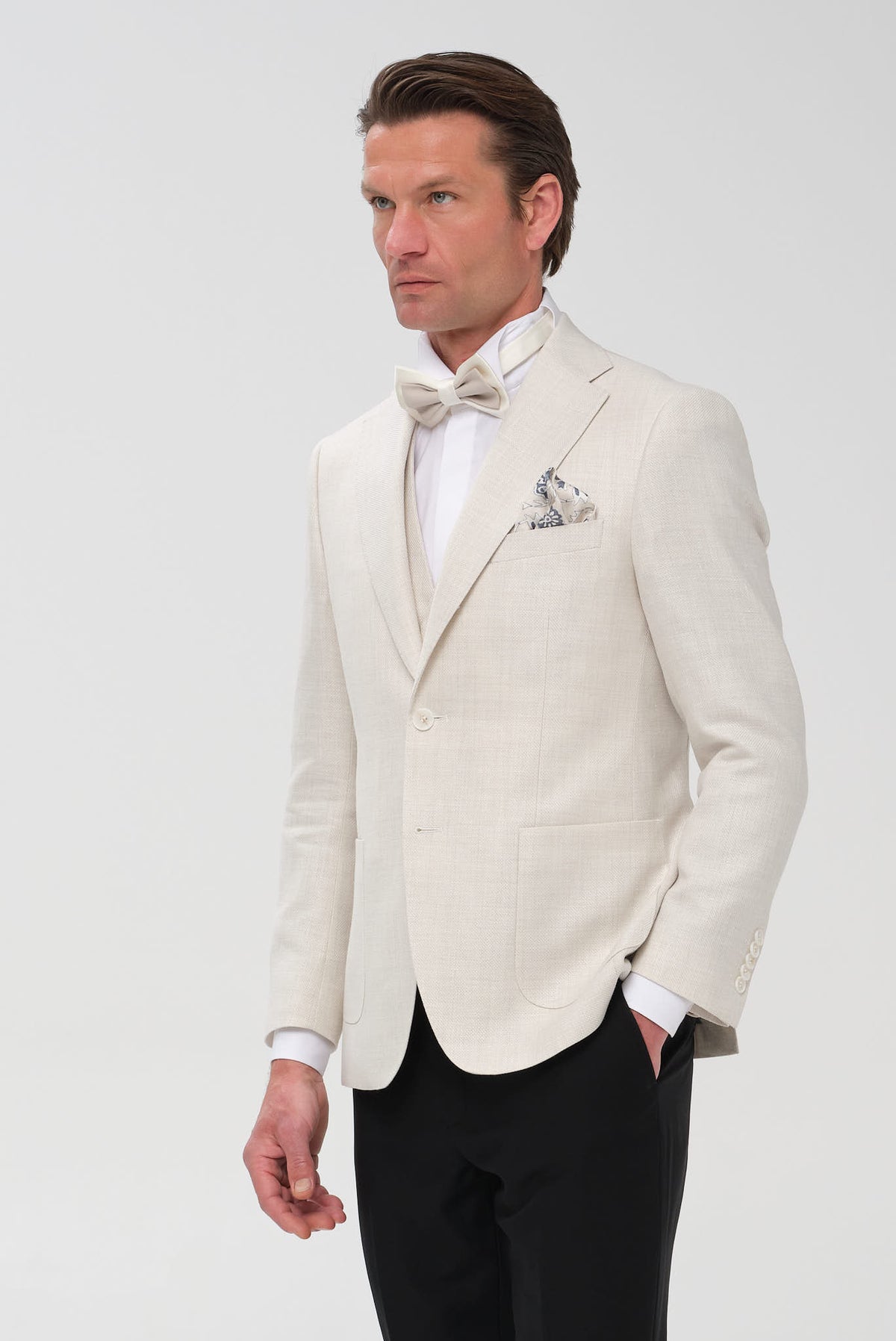 ΑΝΔΡΙΚΟ ΕΚΡΟΥ ΛΙΝΟΒΑΜΒΑΚΟ ΣΑΚΑΚΙ PORTOBELLO'S SLIM FIT
