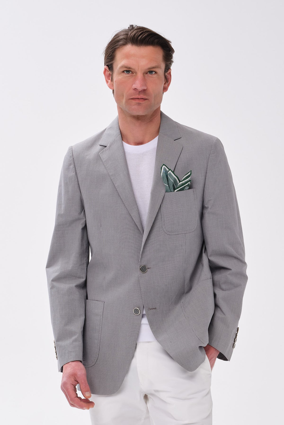 ΑΝΔΡΙΚΟ ΓΚΡΙ ΣΑΚΑΚΙ ΔΙΚΟΥΜΠΟ PORTOBELLO'S REGULAR FIT