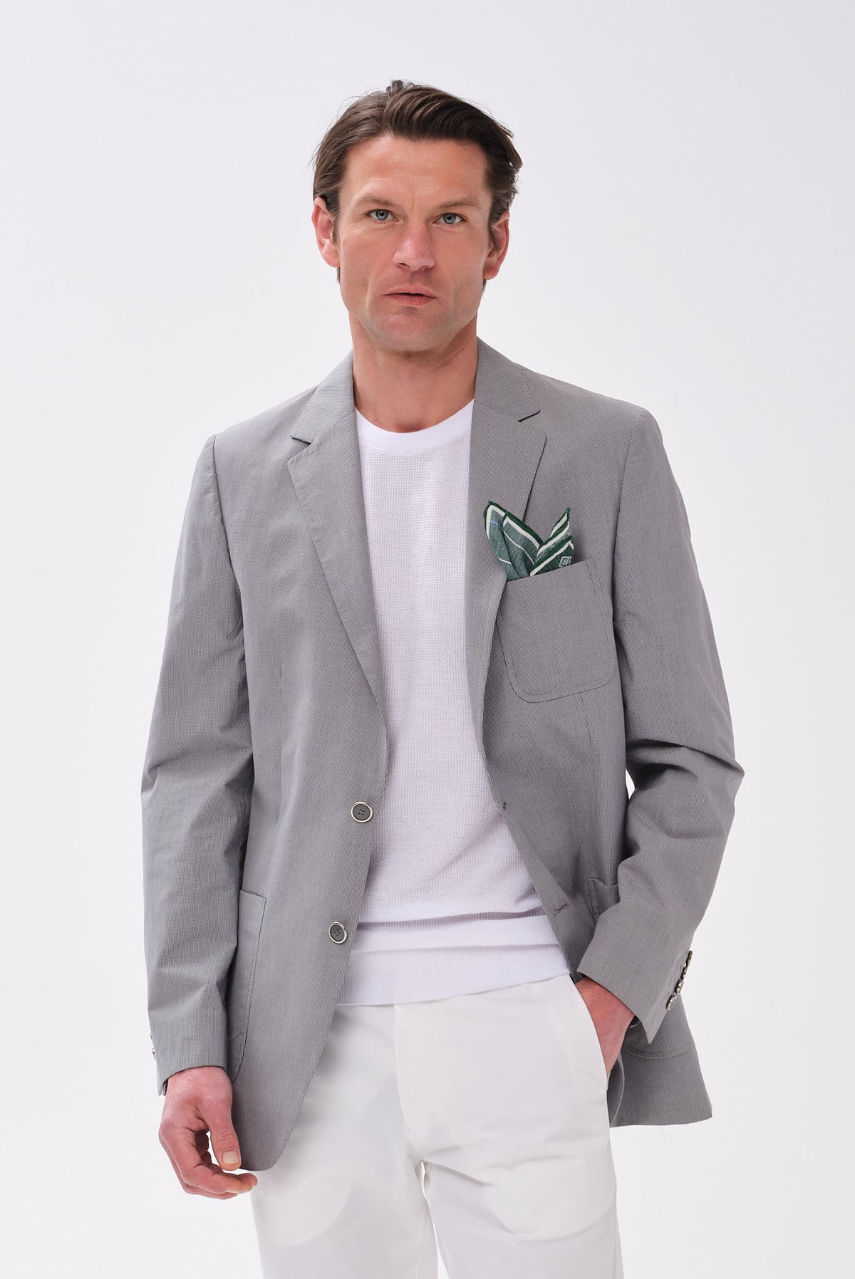 ΑΝΔΡΙΚΟ ΓΚΡΙ ΣΑΚΑΚΙ ΔΙΚΟΥΜΠΟ PORTOBELLO'S REGULAR FIT