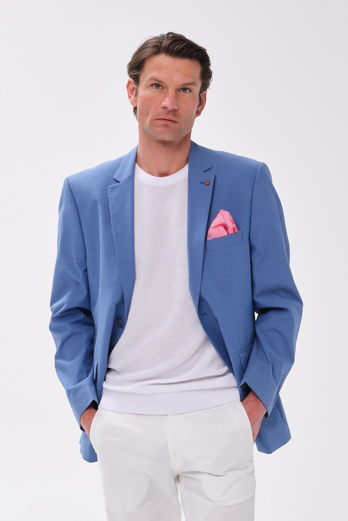 ΑΝΔΡΙΚΟ ΣΙΕΛ ΣΑΚΑΚΙ PORTOBELLO'S REGULAR FIT ΣΕ ΥΦΑΣΜΑ MARZOTTO