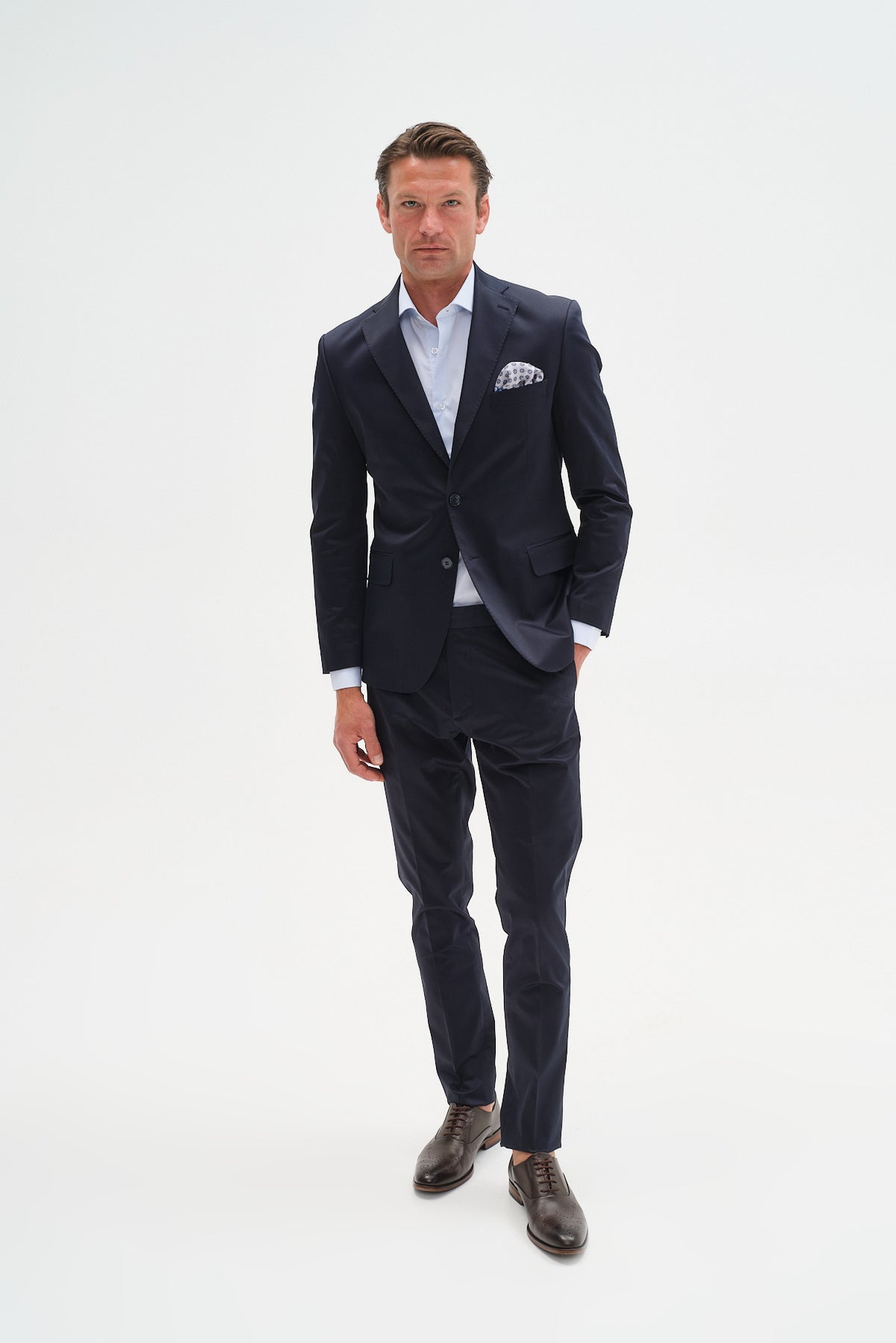 ΑΝΔΡΙΚΟ ΜΠΛΕ ΚΟΣΤΟΥΜΙ PORTOBELLO'S SLIM FIT SONDRIO
