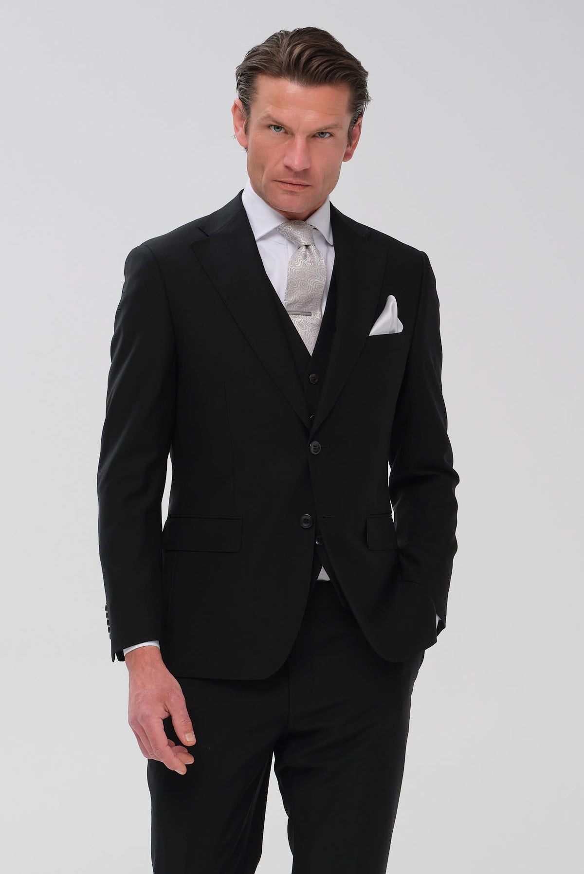 ΑΝΔΡΙΚΟ ΜΑΥΡΟ ΚΟΣΤΟΥΜΙ PORTOBELLO'S SLIM FIT SUPER 160
