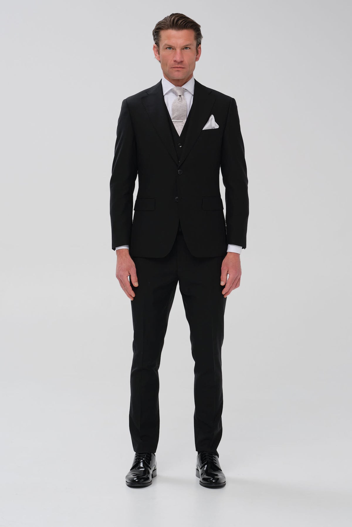 ΑΝΔΡΙΚΟ ΜΑΥΡΟ ΚΟΣΤΟΥΜΙ PORTOBELLO'S SLIM FIT SUPER 160