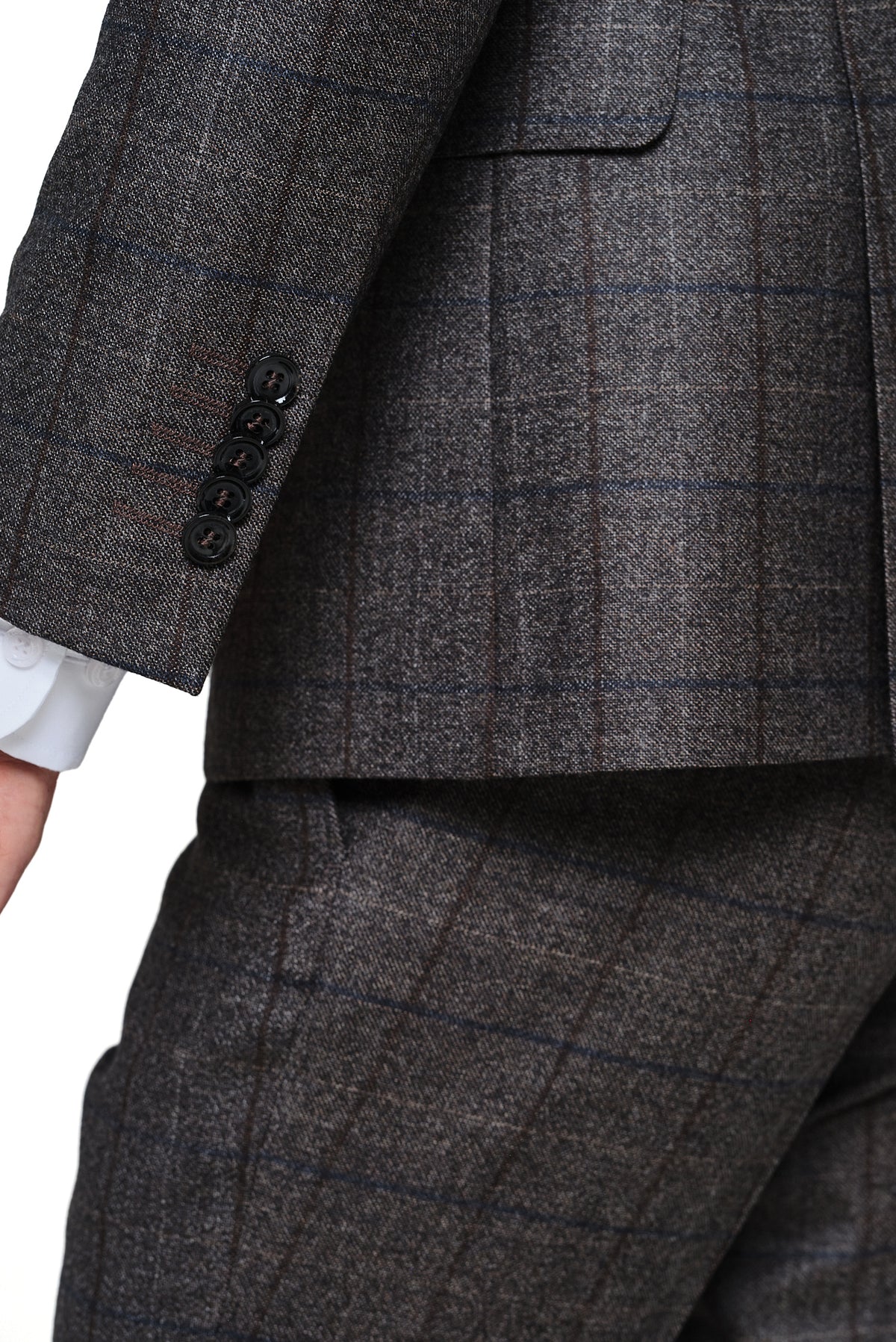 ΑΝΔΡΙΚΟ ΚΑΦΕ ΚΟΣΤΟΥΜΙ VITALE BARBERIS CANONICO SLIM FIT PORTOBELLO'S