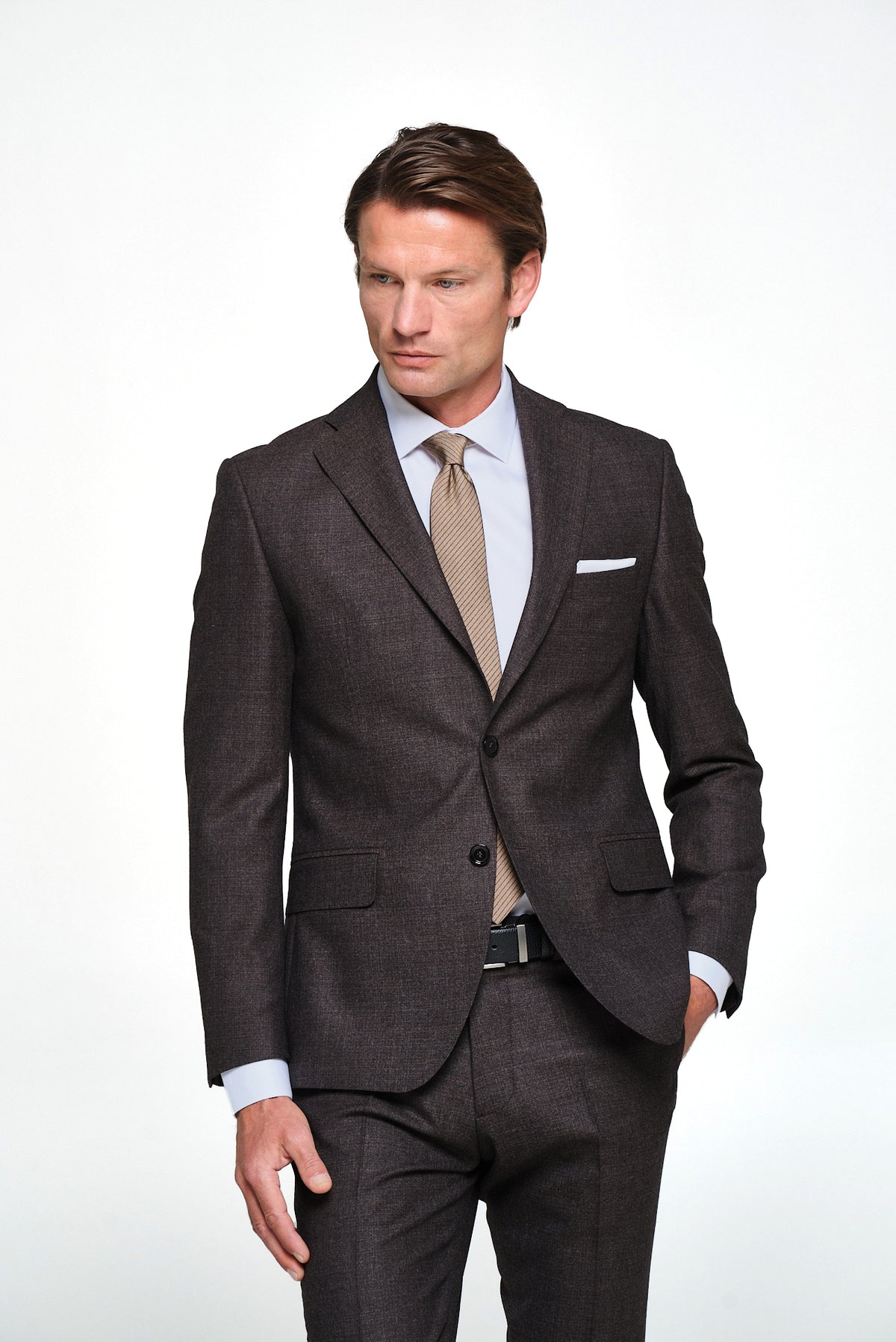 ΑΝΔΡΙΚΟ ΚΑΦΕ ΚΟΣΤΟΥΜΙ VITALE BARBERIS CANONICO SLIM FIT PORTOBELLO'S