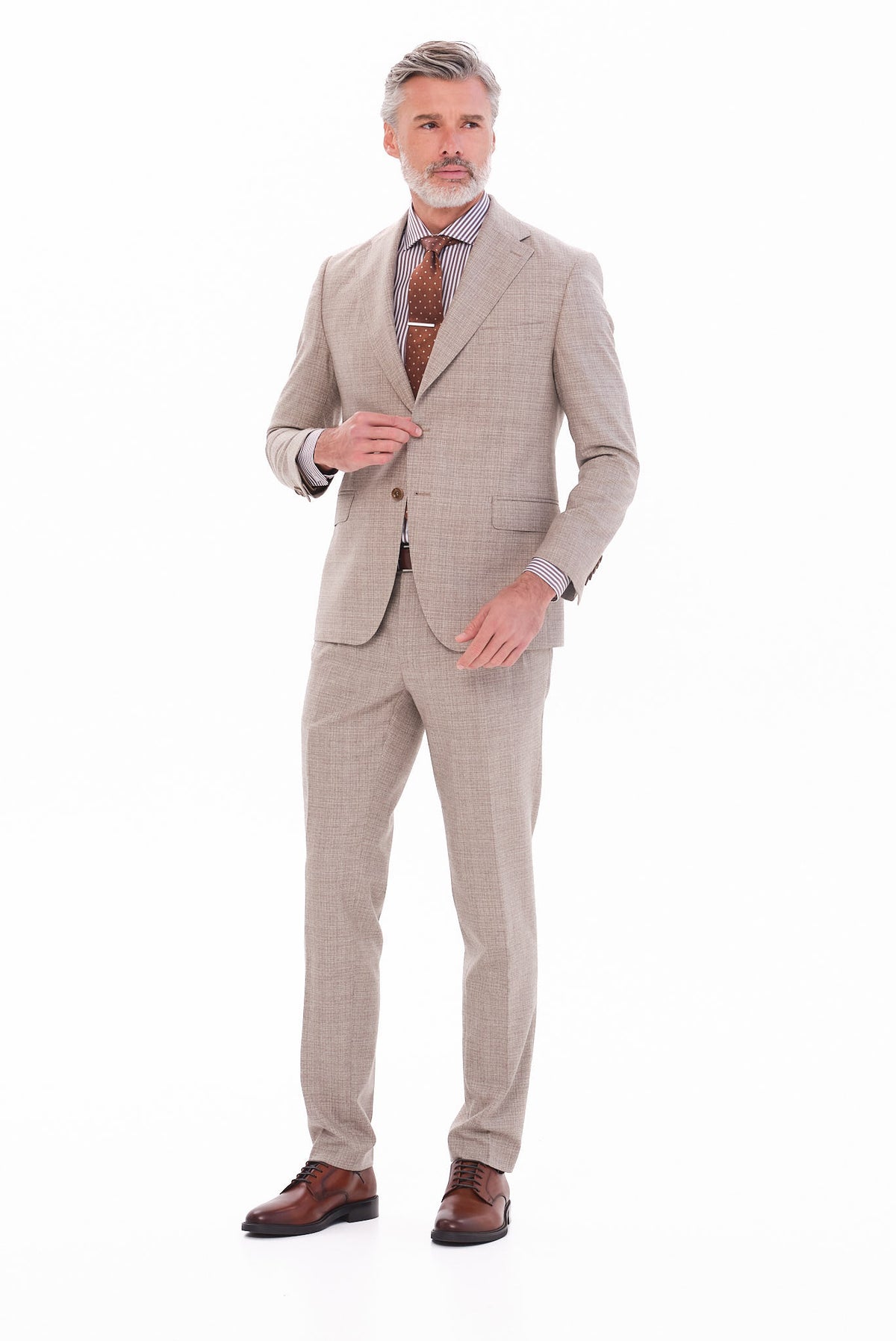 ΑΝΔΡΙΚΟ ΜΠΕΖ ΣΚΟΥΡΟ ΜΑΛΛΙΝΟ ΚΟΣΤΟΥΜΙ PORTOBELLO'S SLIM FIT