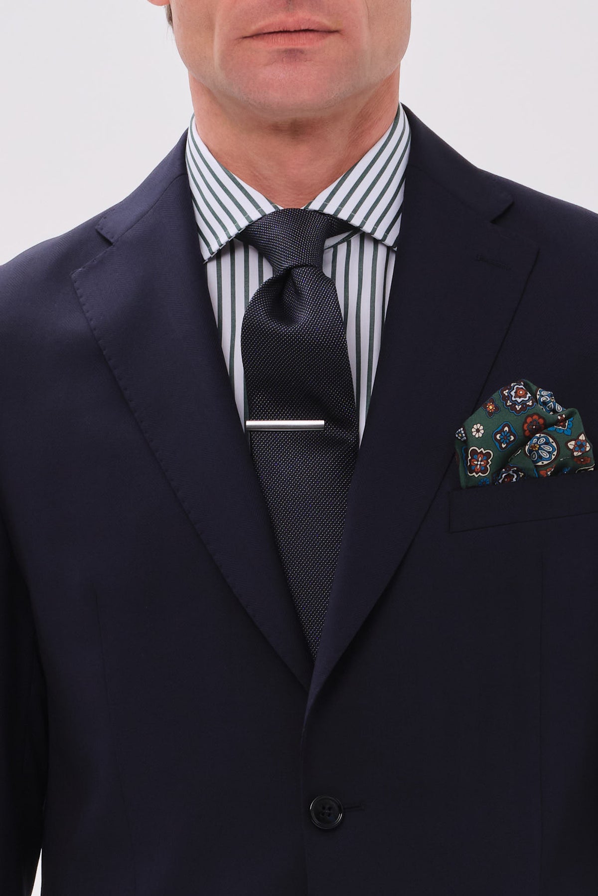 ΑΝΔΡΙΚΟ ΜΠΛΕ ΜΑΛΛΙΝΟ ΚΟΣΤΟΥΜΙ PORTOBELLO'S REGULAR FIT ΣΕ ΥΦΑΣΜΑ VITALE BARBERIS CANONICO