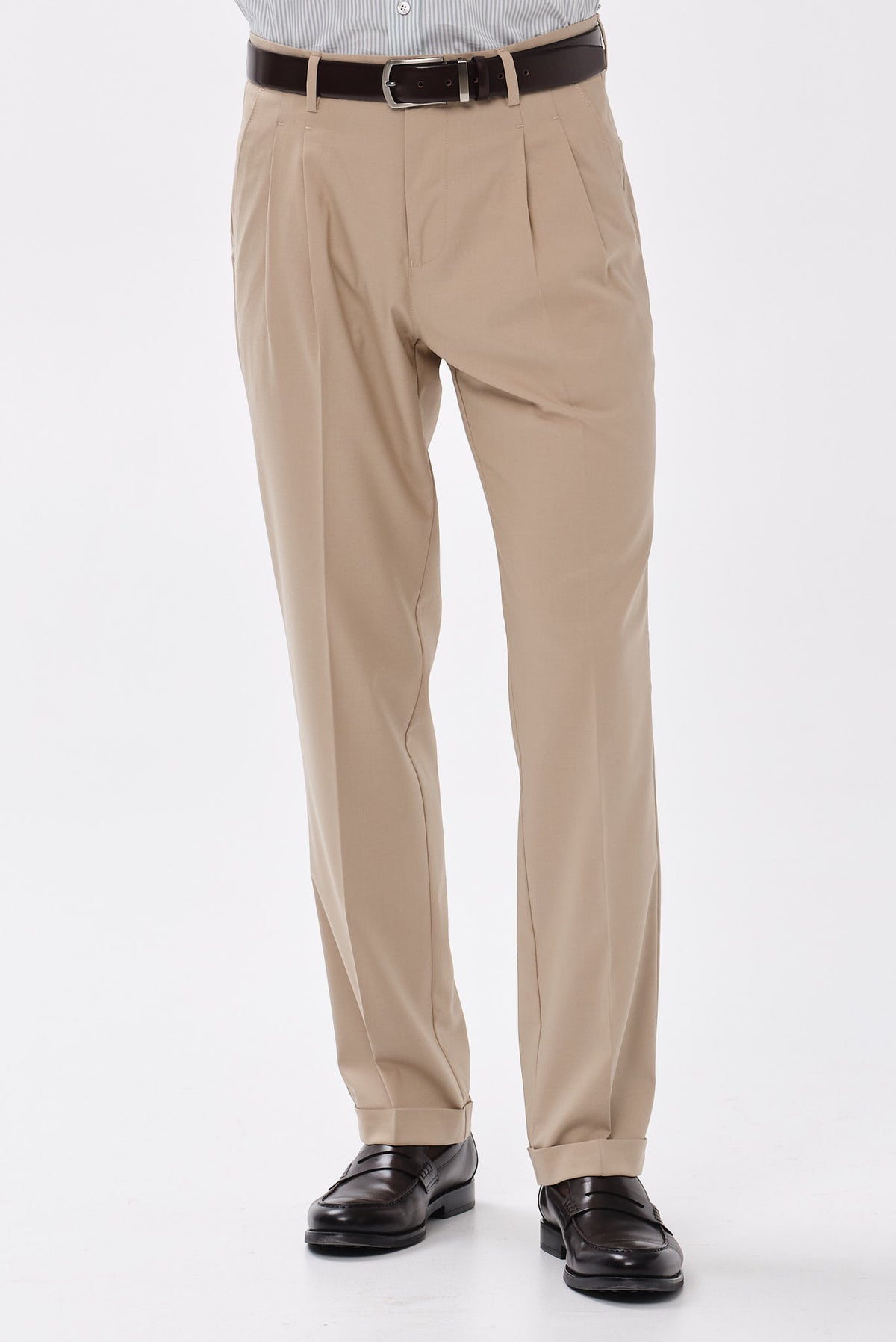 ΑΝΔΡΙΚΟ ΜΠΕΖ ΣΚΟΥΡΟ CHINOS ΠΑΝΤΕΛΟΝΙ PORTOBELLO'S MODERN FIT ΜΕ ΔΙΠΛΗ ΠΙΕΤΑ