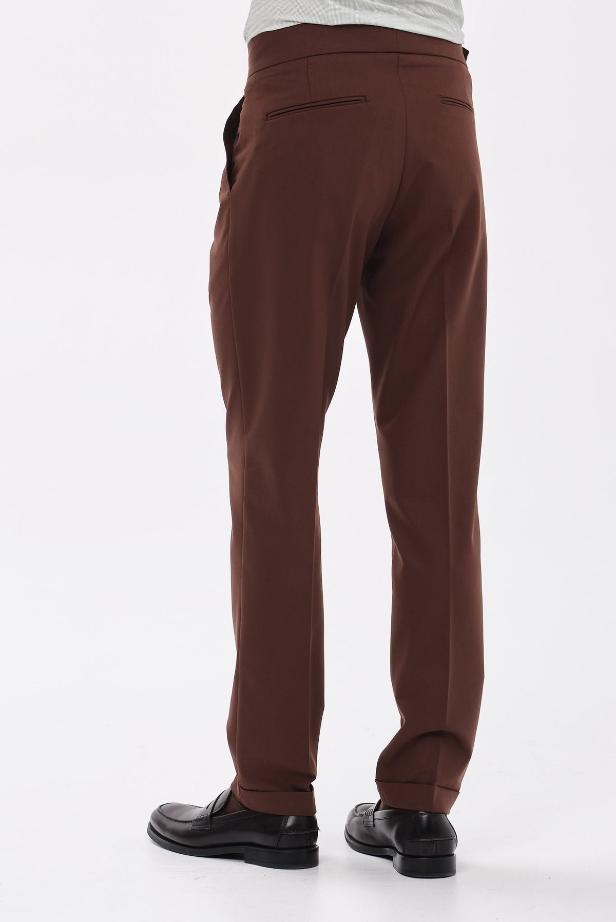 ΑΝΔΡΙΚΟ ΚΑΦΕ CHINOS ΠΑΝΤΕΛΟΝΙ PORTOBELLO'S MODERN FIT ΜΕ ΔΙΠΛΗ ΠΙΕΤΑ