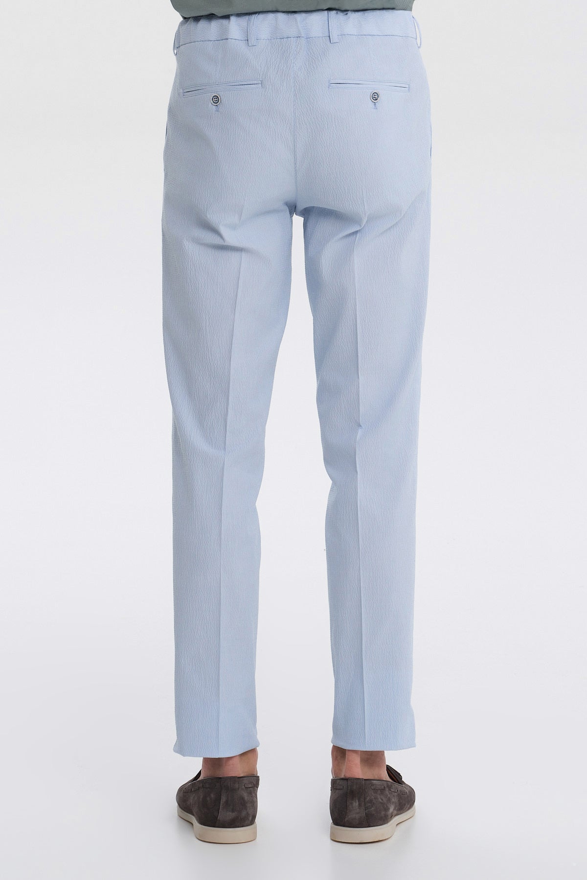 ΑΝΔΡΙΚΟ ΣΙΕΛ ΠΑΝΤΕΛΟΝΙ CHINOS SLIM FIT PORTOBELLO'S ΜΕ ΛΑΣΤΙΧΟ ΚΑΙ ΚΟΡΔΟΝΙ