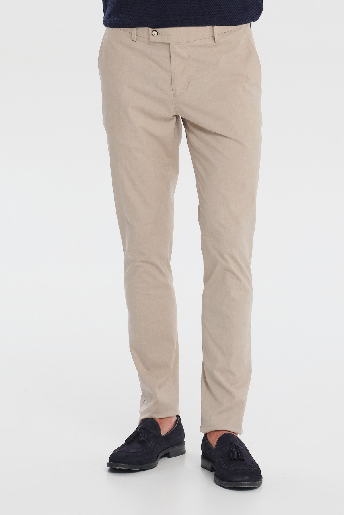 ΑΝΔΡΙΚΟ REGULAR FIT CHINOS ΠΑΝΤΕΛΟΝΙ ΜΕ ΜΙΚΡΟΣΧΕΔΙΟ ΜΠΕΖ ΣΚΟΥΡΟ PORTOBELLO'S