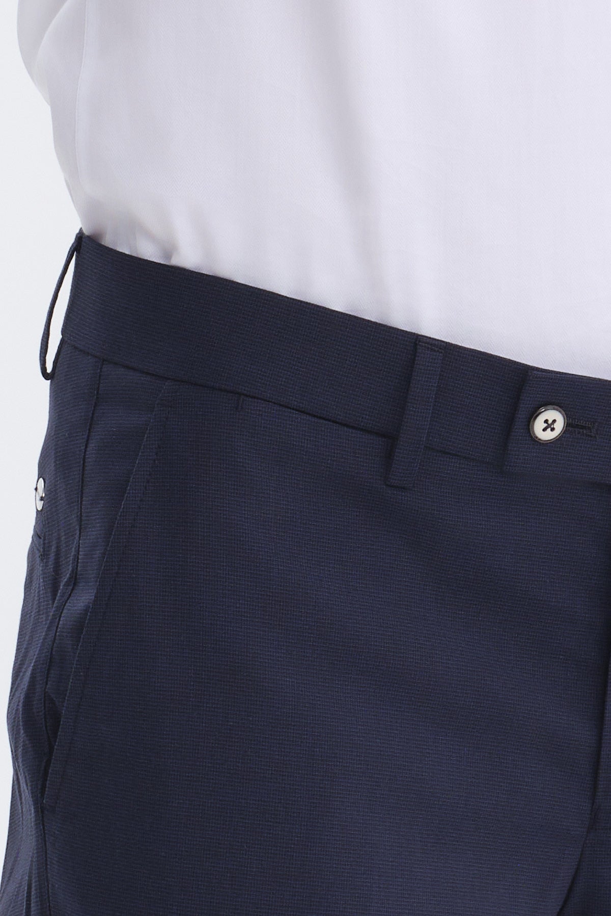 ΑΝΔΡΙΚΟ SLIM FIT CHINOS ΠΑΝΤΕΛΟΝΙ ΜΕ ΜΙΚΡΟΣΧΕΔΙΟ ΜΠΛΕ ΣΚΟΥΡΟ PORTOBELLO'S