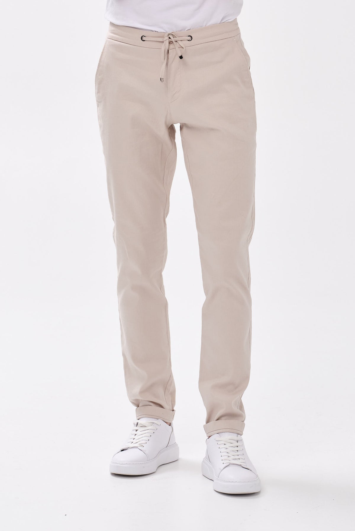 ΑΝΔΡΙΚΟ ΜΠΕΖ ΣΚΟΥΡΟ ΠΑΝΤΕΛΟΝΙ CHINO PORTOBELLO'S REGULAR FIT ΜΕ ΚΟΡΔΟΝΙ-ΛΑΣΤΙΧΟ