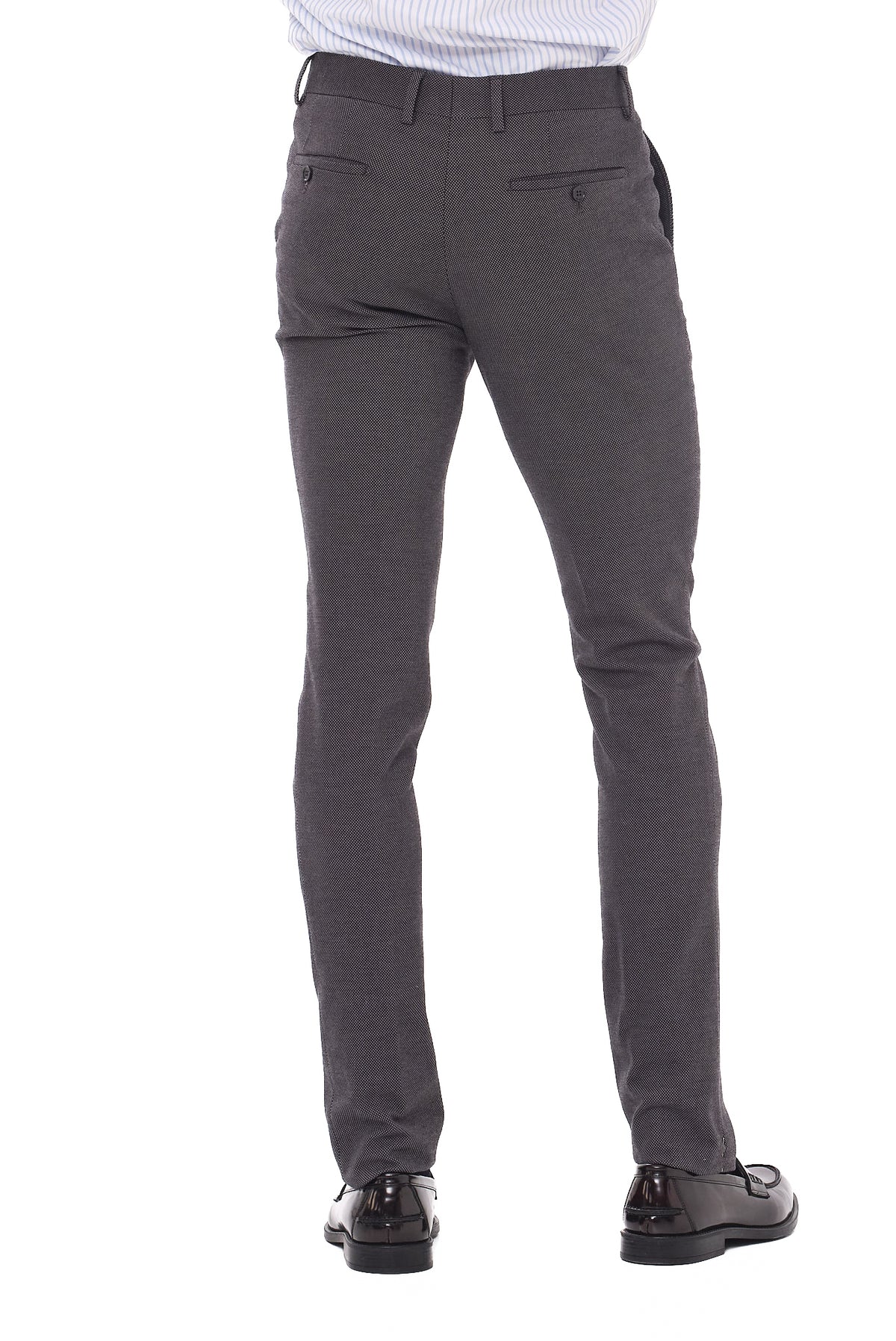 ΑΝΔΡΙΚΟ ΣΚΟΥΡΟ ΓΚΡΙ ΠΑΝΤΕΛΟΝΙ CHINO PORTOBELLO'S SLIM FIT ΜΕ ΜΙΚΡΟΣΧΕΔΙΟ